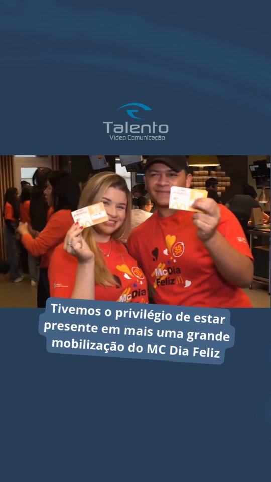 🎬 Quando a comunicação encontra um propósito, o impacto vai muito além da tela.
A Talento Vídeo Comunicação teve o privilégio de estar presente em mais uma grande mobilização do MC Dia Feliz, registrando momentos que unem solidariedade, engajamento e transformação. Ao longo das edições comemorativas da campanha, nosso trabalho foi dar voz às histórias, fortalecer mensagens e ampliar o alcance de uma causa que salva vidas. 💛✨
🤝 Acreditamos no poder do audiovisual como ferramenta de conexão e conscientização. Por isso, seguimos ao lado do Instituto Ronald McDonald, apoiando ações de comunicação que informam, sensibilizam e mobilizam pessoas.
👉 Se você também acredita em comunicação com propósito, acompanhe nosso trabalho e compartilhe essa causa.
#TalentoVideoComunicacao #MCDiaFeliz #ComunicacaoComProposito #ImpactoSocial #Audiovisual