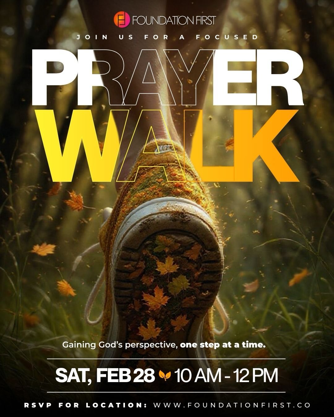 When was the last time you truly slowed down?
This season, we’re leaning into a rhythm of rest & return. We’re stepping away from the noise to gain God’s perspective one step at a time.
Our monthly Focused Prayer Walks are more than just a stroll through the park; they are a rhythmic journey of stillness, vision, and intercession. Whether you’re praying for our city, your family, or just need a moment to hear God’s voice, this experience is for you.
🔗 Click the link our bio to RSVP & receive location details.
See you there.