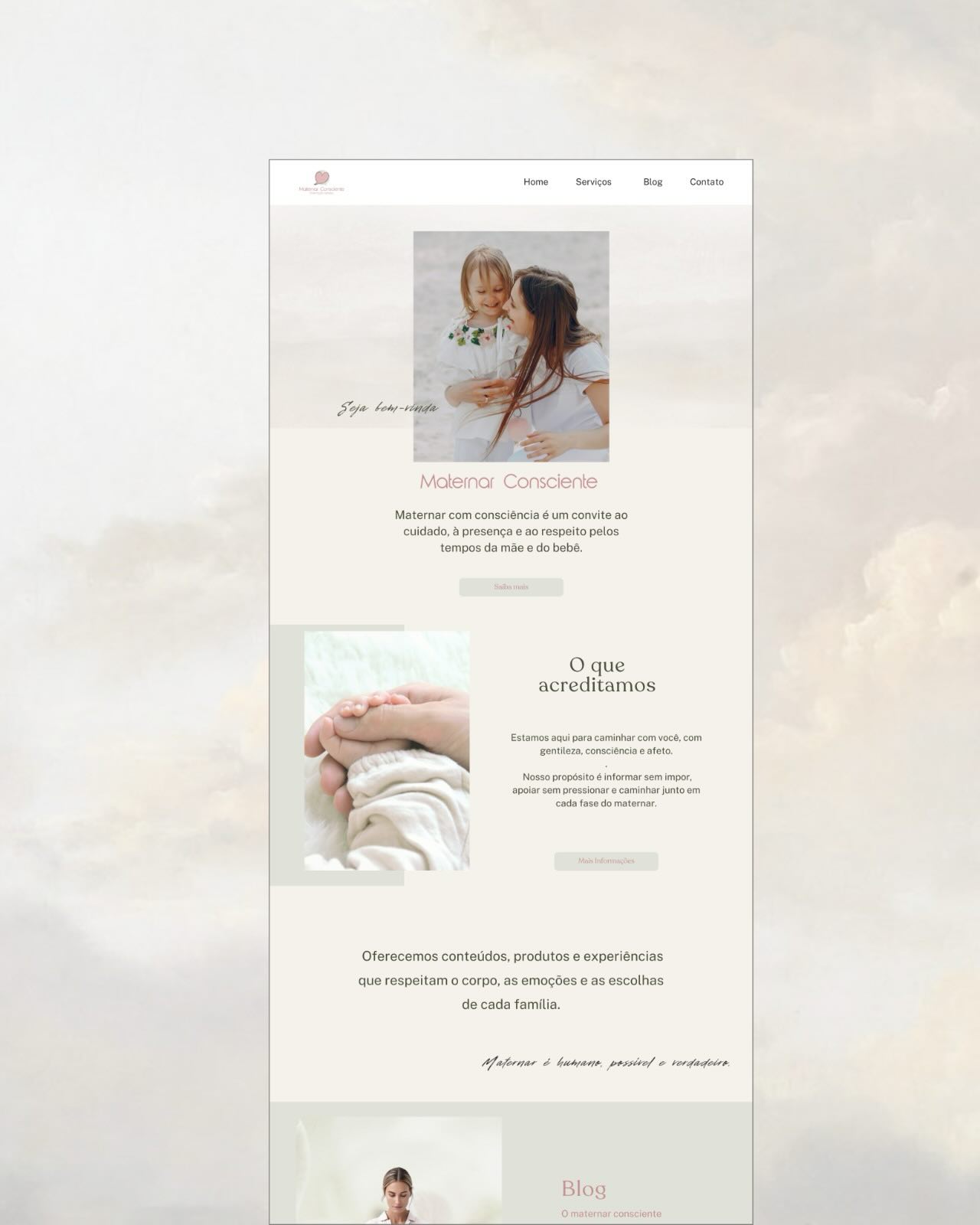 Design que acolhe, respira e comunica propósito.
Esse projeto nasceu para traduzir o maternar consciente em formas suaves, cores calmas e uma experiência visual que respeita o tempo e a presença.
Para @rosafberto 🇧🇷
#brandingminimalista #grapicdesign #psicologas #terapeutasholisticos #disenográfico