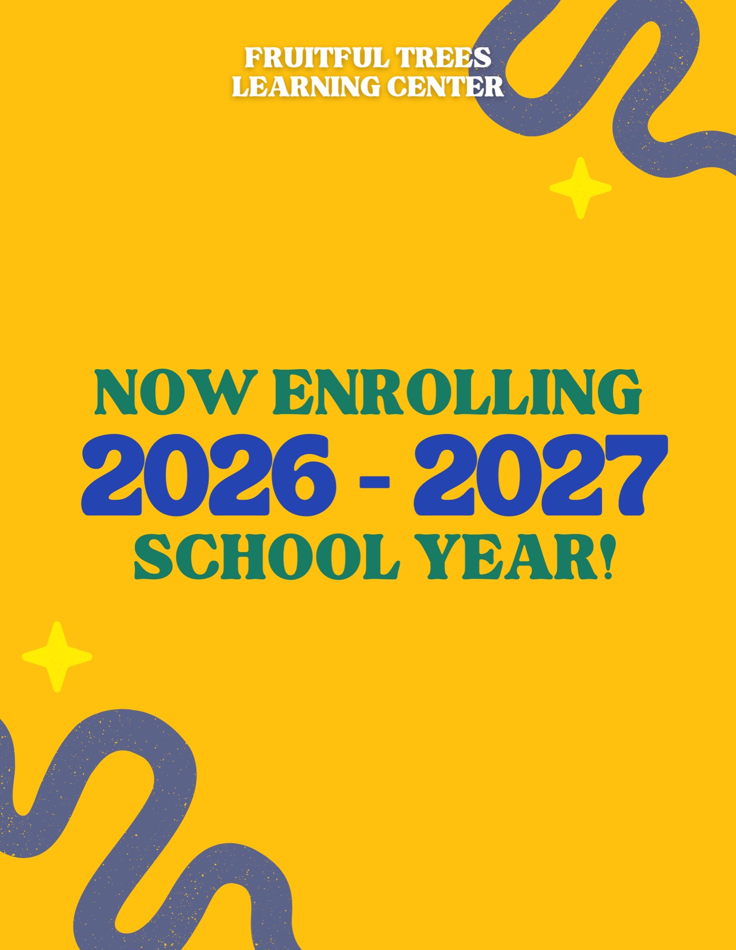 🌱 ENROLLMENT IS OPEN 🌱
Secure your child’s spot for the next school year at Fruitful Trees Learning Center 🤍
Here, we take our time.
We pour in with love, patience, and intention—building confidence, nurturing curiosity, and helping children form a beautiful relationship with learning that lasts far beyond the classroom.
Every child is seen.
Every child is supported.
Every child is encouraged to grow at their own pace 🌳
✨ Spots are limited — enroll now and grow with us.