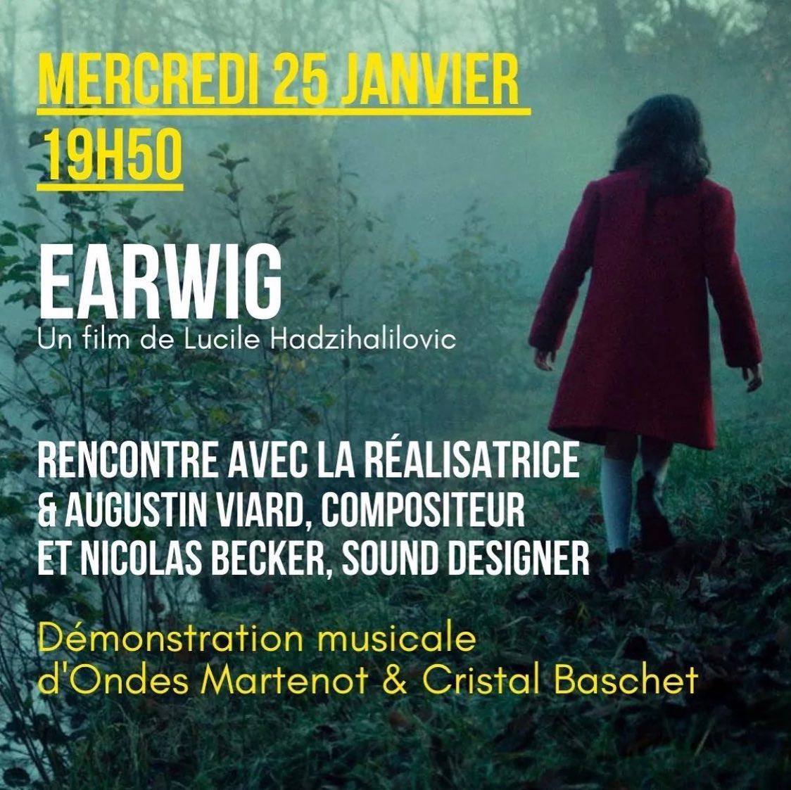 Following the release of EARWIG in French cinemas, a special screening will take place on Wednesday Jan 25th at 7:50 PM at the Saint André des Arts cinema, Paris. After the film, I will join director Lucile Hadzihalilovic and genius sound designer Nicolas Becker for a discussion around the original score, PLUS a live performance of Earwig Theme on an authentic Ondes Martenot.
#earwig #cinema #saintandredesarts #newstory #paris #ondesmartenot #martenot #live #soundtrack #nicolasbecker #lucilehadzihalilovic #warrenellis