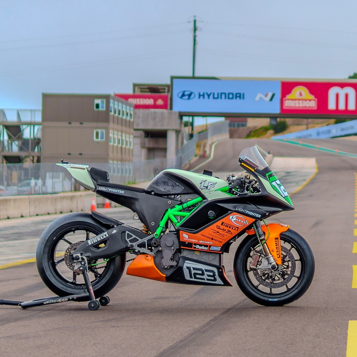 The #123 Lightfighter of @motrizzle at Laguna Seca. 🙌