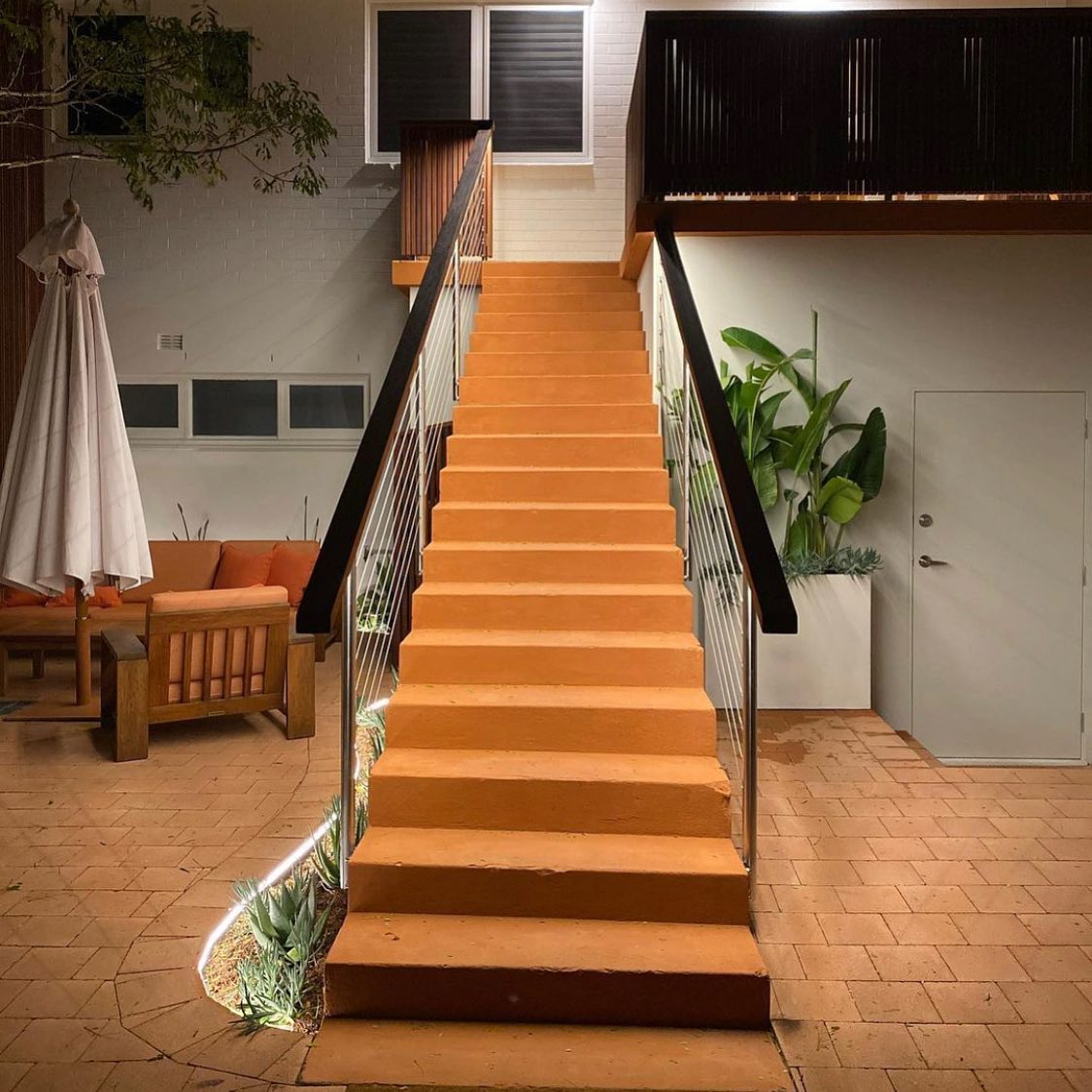 Such a treat working at the most amazing 1960s renovated apartment @the_terrace_apartment installing some new garden and under rail LED strips.