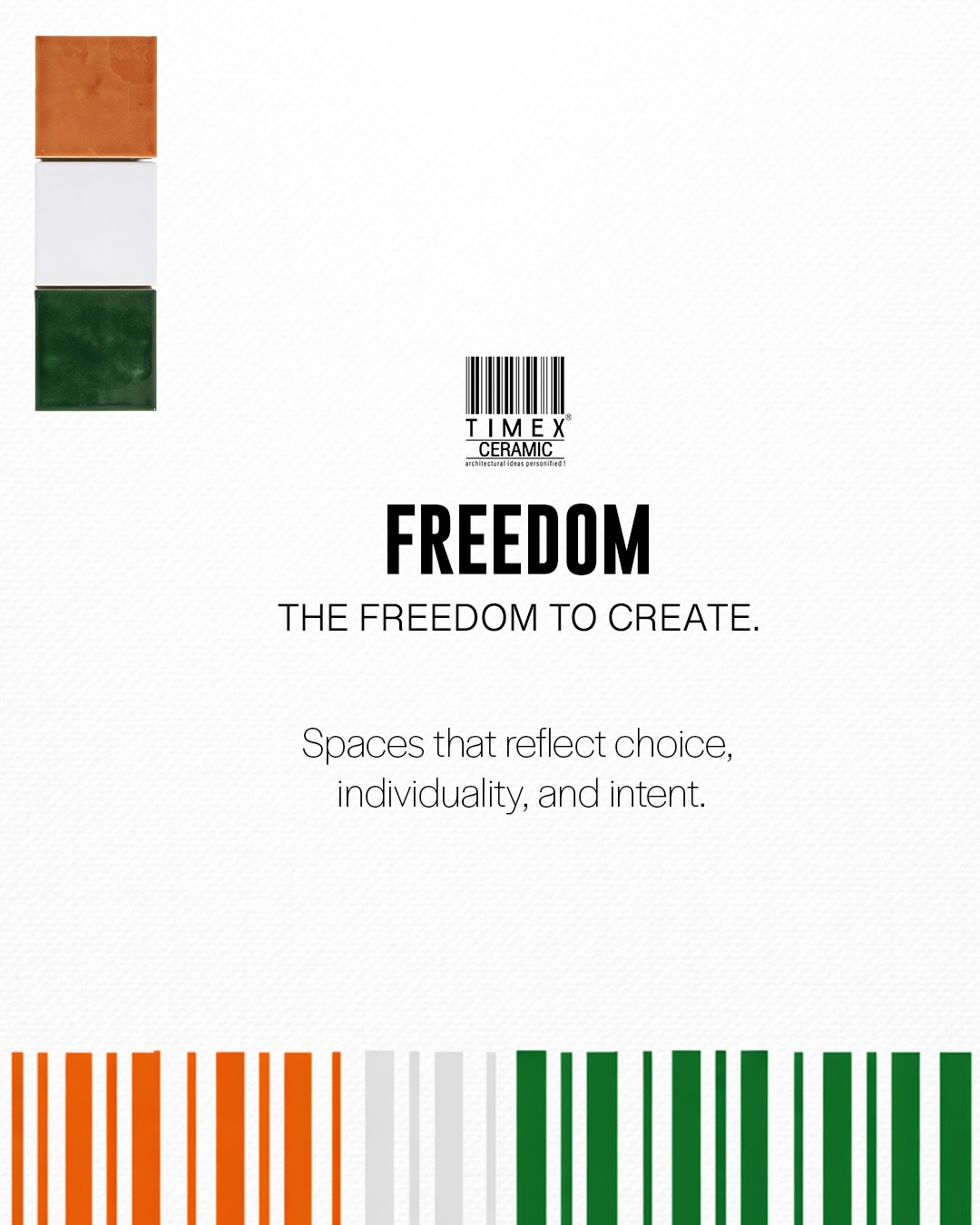 Built on principles, not trends.
This Republic Day, we reflect on the values that guide how we design, collaborate, and build. Equality, integrity, freedom, responsibility, and continuity shape the way we work at Timex Ceramic.
These principles form the foundation of everything we create.
Happy Republic Day 🇮🇳
#RepublicDay #BuiltOnPrinciples #TimexCeramic #DesignWithPurpose #ArchitecturalSurfaces