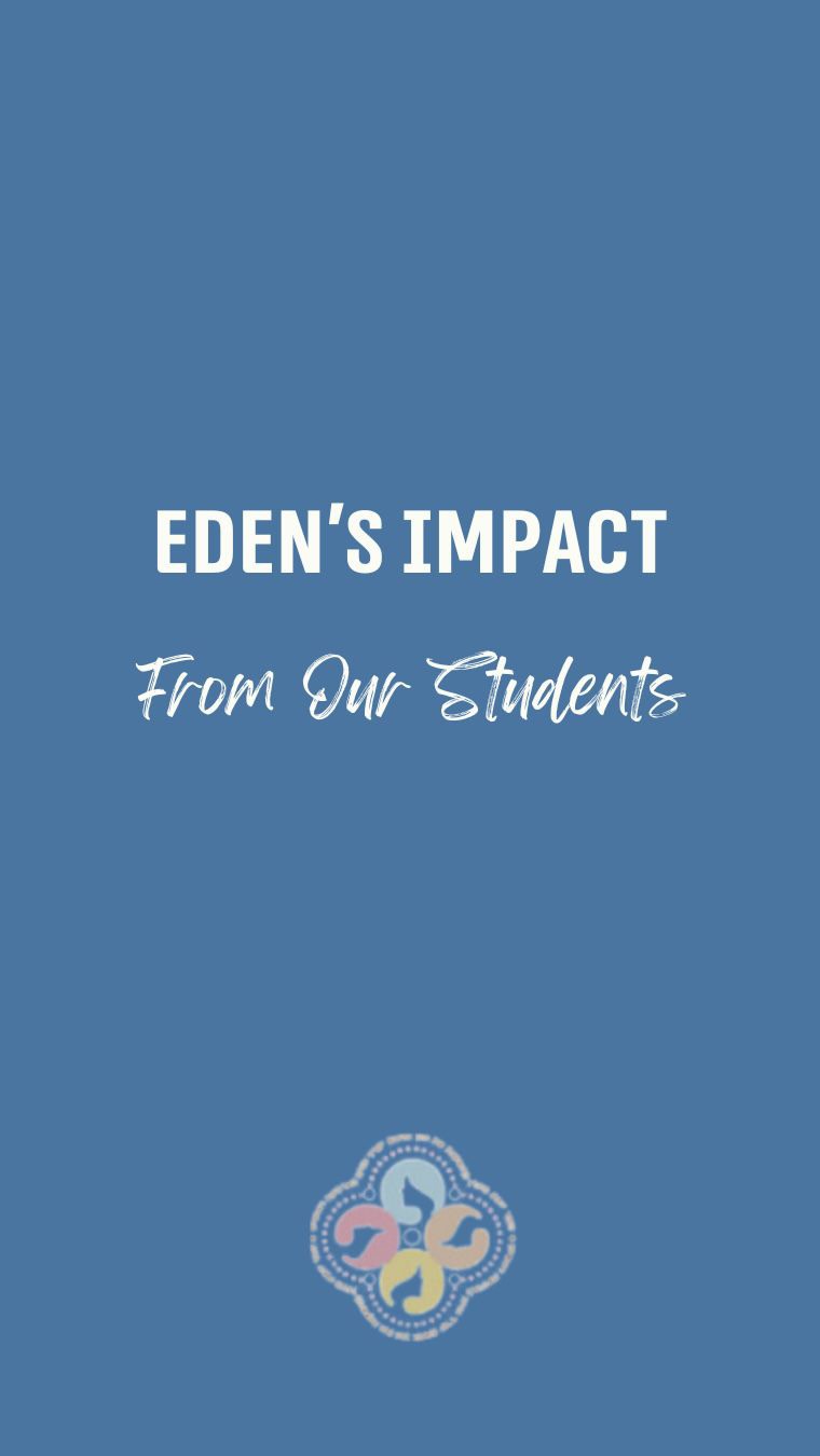 Real impact doesn’t start with programs.
It starts with people.
Listen to our students, balaniyot and kallah teachers, share how Eden changed the way they show up for others.
Their stories are only the beginning.
Next week, we’ll be opening something meaningful that helps this impact continue.
Stay close.