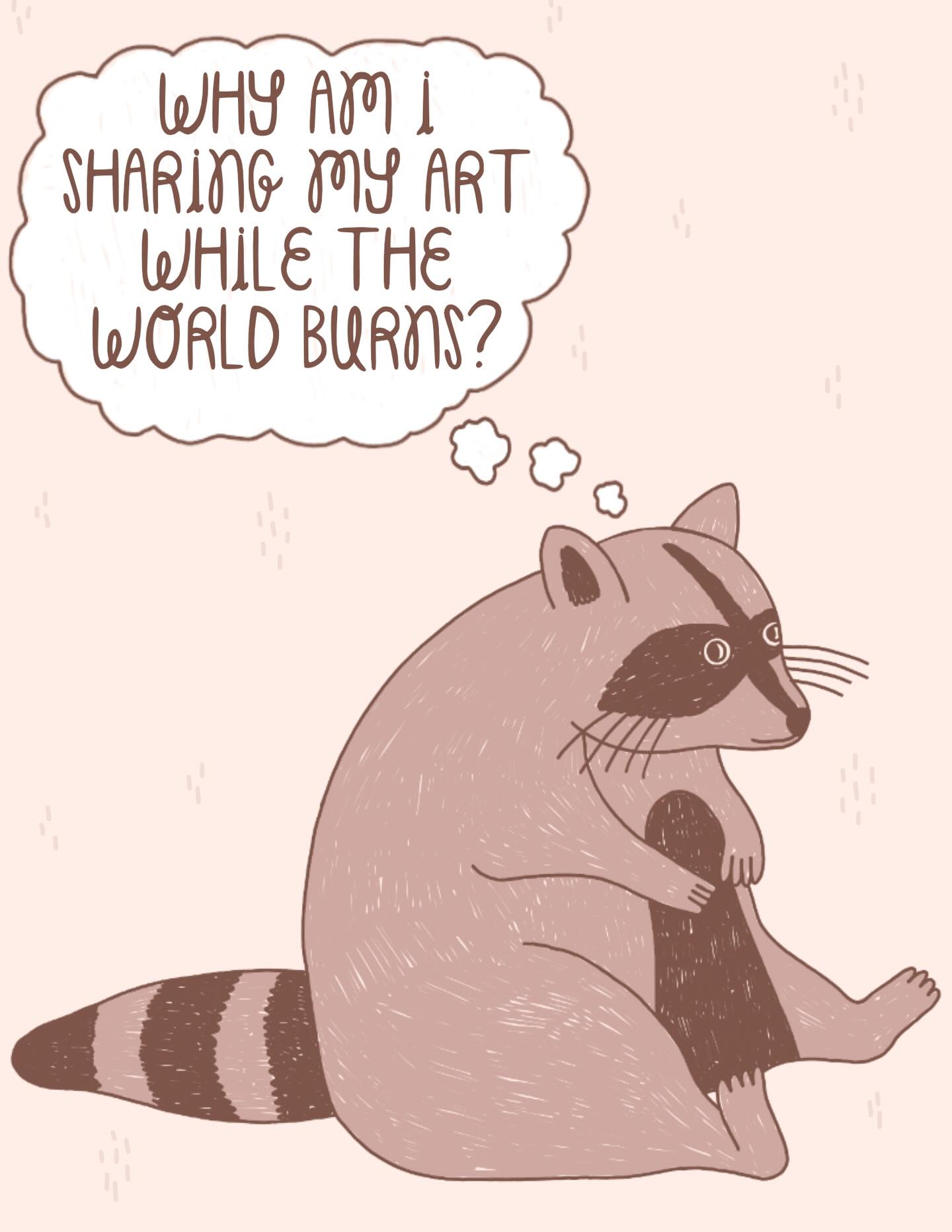 It can feel so frivolous to share my art online while everything is falling apart around me. But I keep reminding myself that we are vast, complicated, beautiful creatures and we can hold many things within ourselves at once. Art is important. Joy is important. Especially in dark times. 💜
.
.
.
#darktimes #shareart #create #joy