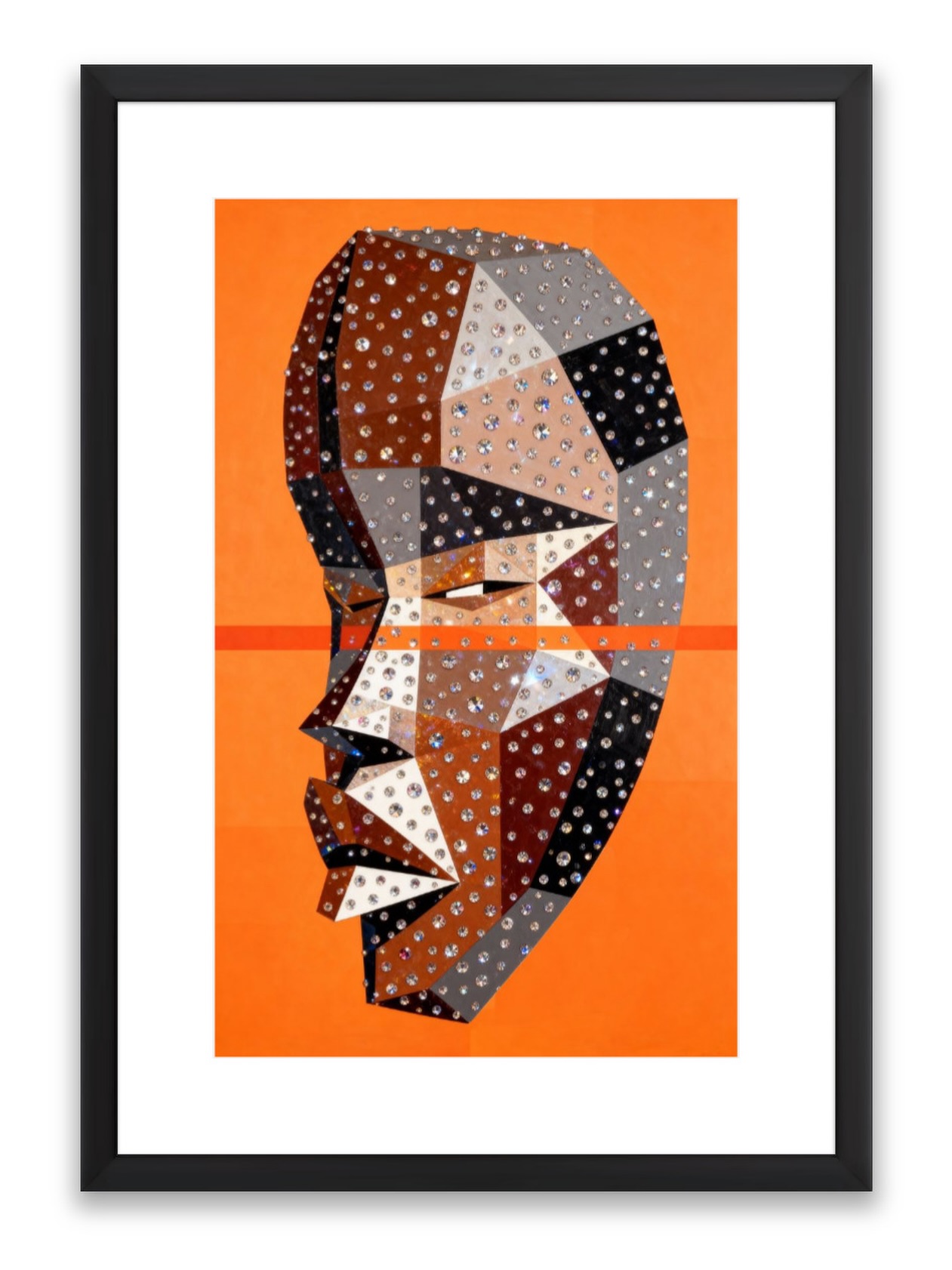 A striking re-imagining of an Ivorian Dan mask, rendered with bold red lines that accentuate its sculptural elegance and expressive features. The artwork captures the intricate contours and subtle textures of the mask, creating a vivid interplay of light and shadow.
This edition bridges traditional West African artistry with contemporary design, offering a piece that commands attention while honoring its cultural heritage.
kingparisstudio.com