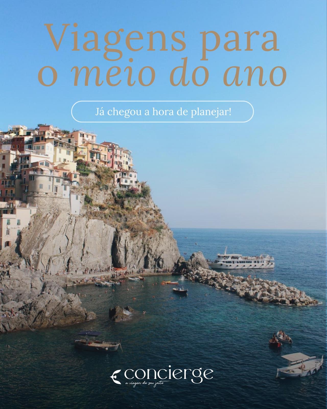Já parou para planejar suas viagens de 2026?
Agora é o momento ideal para começar a organizar as viagens de meio de ano: com calma, pesquisando os melhores preços, hotéis e oportunidades
Confira o post e inspire-se com destinos perfeitos para essa época!