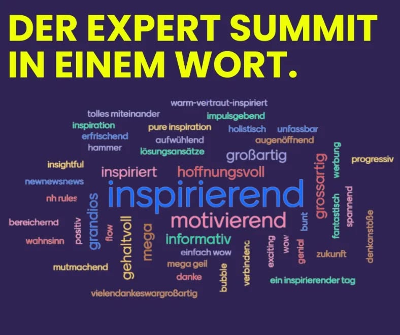 What a day 🌟
So habt ihr den gestrigen Nutrition Hub Expert Summit in einem Wort beschrieben. 💬
Und wir? Wir sind total begeistert und auch ein bisschen sprachlos von so viel positiver Energie, dem Austausch und der Leidenschaft, die ihr alle mitgebracht habt. WOW! ✨
💜 Ein riesiges Dankeschön an alle Teilnehmer:innen, die fantastischen Speaker:innen, das tolle @_spielfeld Digital Hub Team und natürlich unseren charmanten Moderator Robin – ihr habt den Tag unvergesslich gemacht!
Und das ist erst der Anfang! 🚀
In den kommenden Wochen werden wir euch mit spannenden Insights vom Tag, inspirierenden Momenten und den besten Bildern vom Summit versorgen. Stay tuned – wir freuen uns darauf, die Highlights mit euch zu teilen!