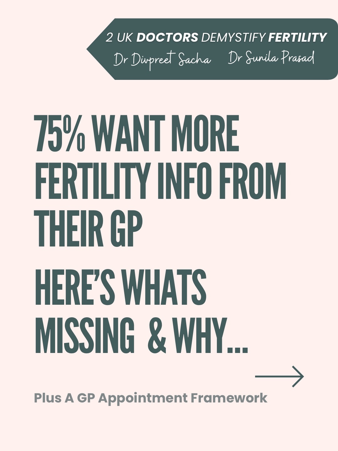 🧠 You’re not imagining it—fertility advice in GP settings often feels vague, brief, or outdated.
💬 75% of patients say they don’t get enough fertility info from their GP from @fertilitynetworkuk 2022 ‘Impact Of Fertility Problems’ Report
But it’s not about “bad doctors.” It’s about a system stretched thin—one that isn’t designed for deep, evolving care like fertility.
GPs have minutes, not hours. Most follow national or local protocols. And the daily flood of medical updates? Unless it triggers a policy shift, even good guidance gets buried.
That’s why we created this:
👩🏽⚕️ Dr. Sunila Prasad – acupuncturist, former paediatrician
👩🏽⚕️ Dr. Divpreet Sacha – GP, and someone who’s navigated IVF firsthand
One of us brings the holistic lens. One of us brings the lived experience and the system’s view from inside.
✨ Together, we want to help you feel more informed, more prepared—and less alone.
📌 Save this for your next GP appointment
📅 And join us for our Fertility x Holistic Care webinar: 26th Feb 2026
🎟️ Booking details coming soon—follow for first access
#fertilityuk#fertilityawareness #fertilitycoachuk