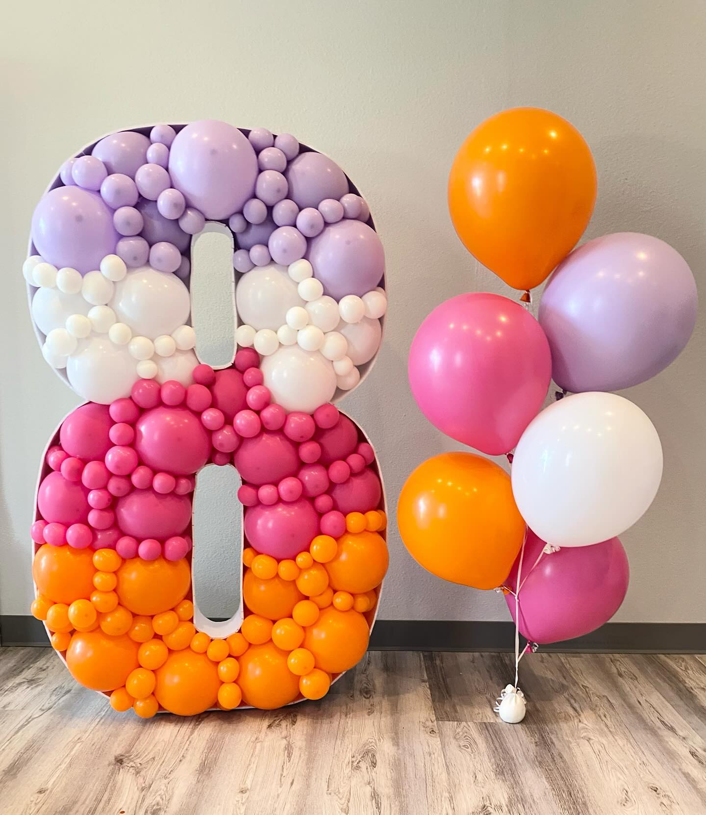 Is everyone melting in this heat?! ๐ซ โ๏ธ Here is a bright, fun, air conditioned, birthday display to brighten your day! ๐ค Birthday mosaics are always a fav! #PartyPoppersCO