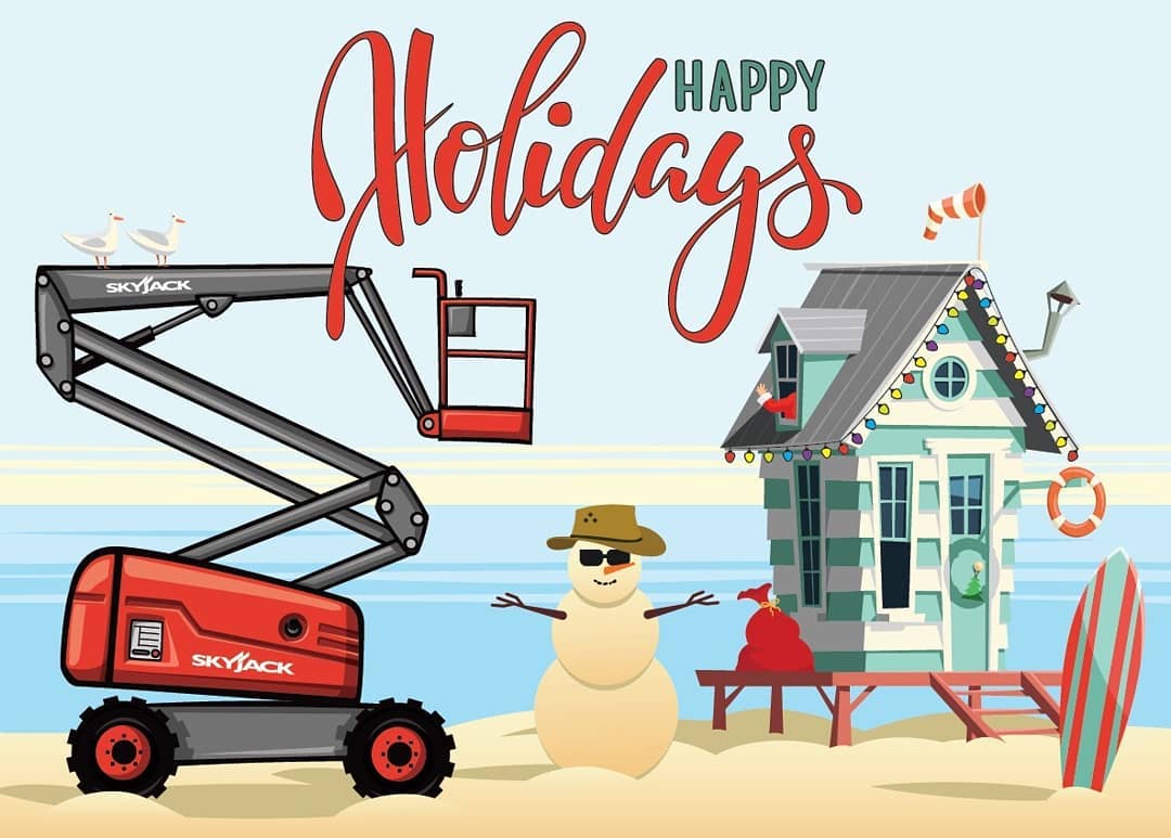 It's often overlooked that most Christmas imagery is winter wonderland, but it's summer for 1/2 the world in December. Got asked to make this for the AUS customers đ #illustration #christmasinsummer #auschristmas