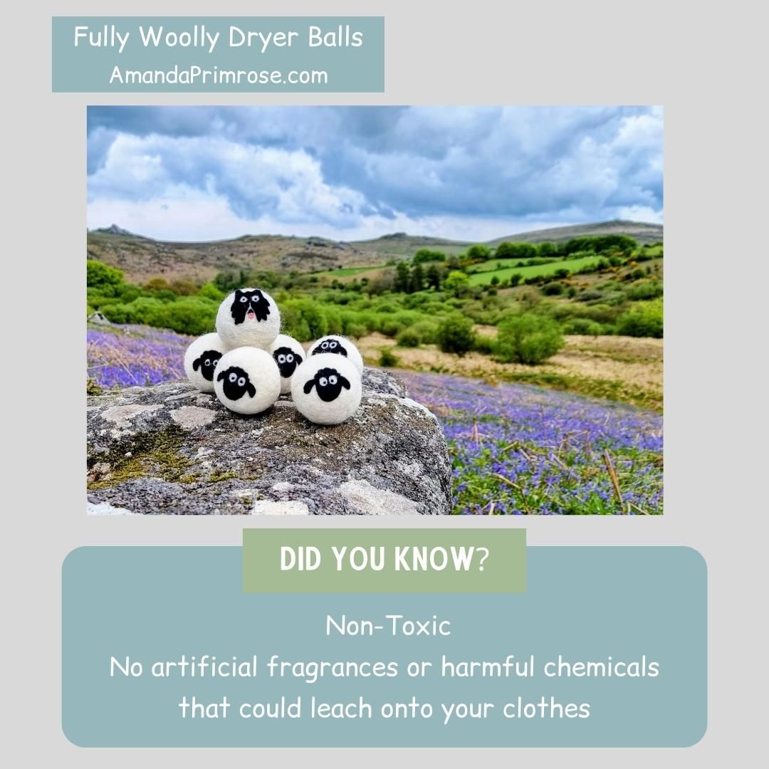 Fun facts about Woolly Dryer Balls!
Amandaprimrose.com
#Britishwool #Needlefelting #Wetfelting #Sheep #Wool #Felting #Laundry #DartmoorWool #HandmadeInDartmoor #EcoFriendlyLaundry #NaturalFabricCare #SustainableLiving #SupportLocalCraftsmen #BritishMade #WoolDryerBalls #ZeroWasteHome #GreenLaundry #LocallySourcedWool #NonToxicLaundry #ReduceReuseRecycle #LoveDartmoor #VisitDartmoor #MadeinDevon