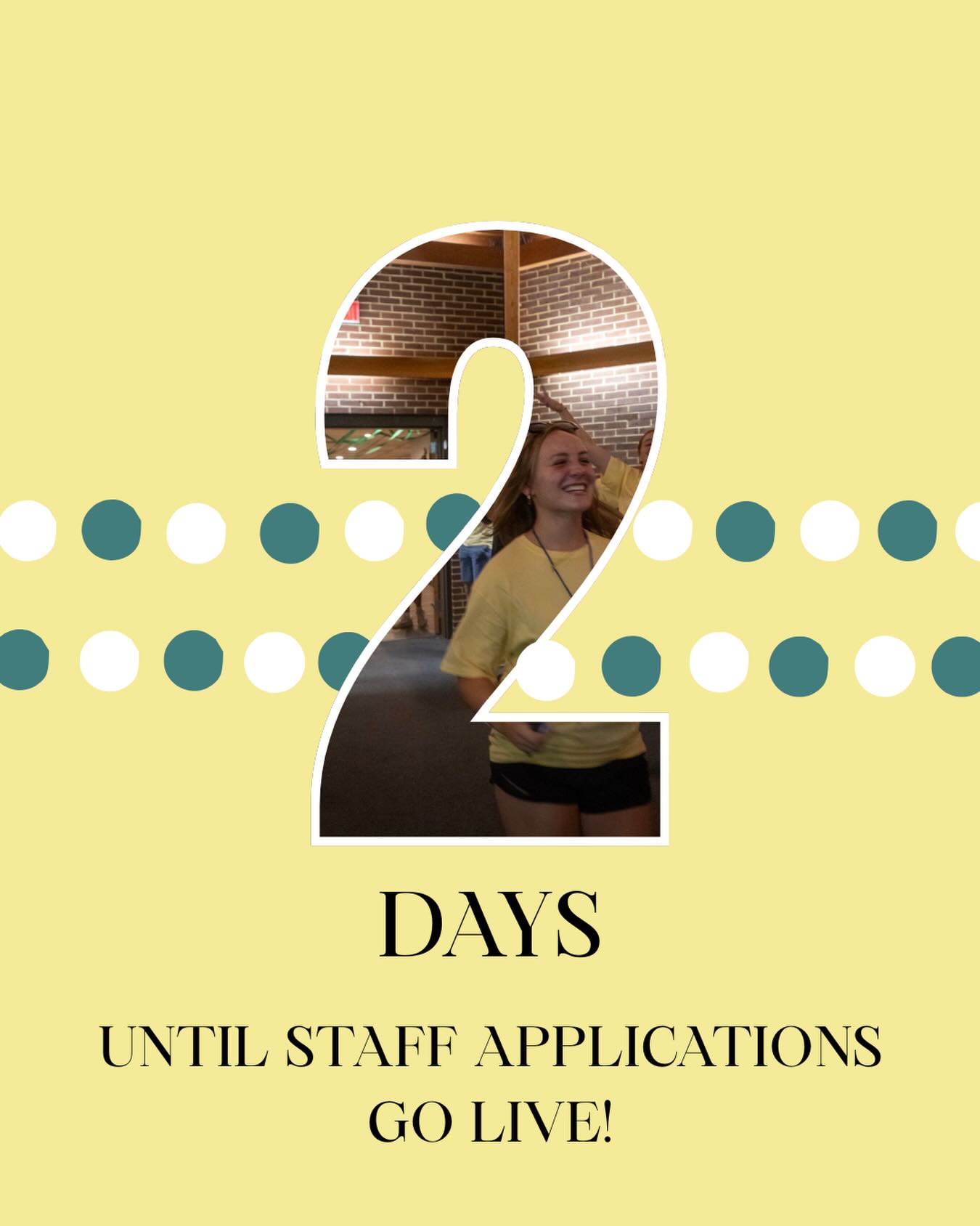 SURPRISE!!! Staff applications go live on Monday!! So while you’re snowed in take a look and think about applying and joining our amazing team!! We would love to have you!!! Stay warm!