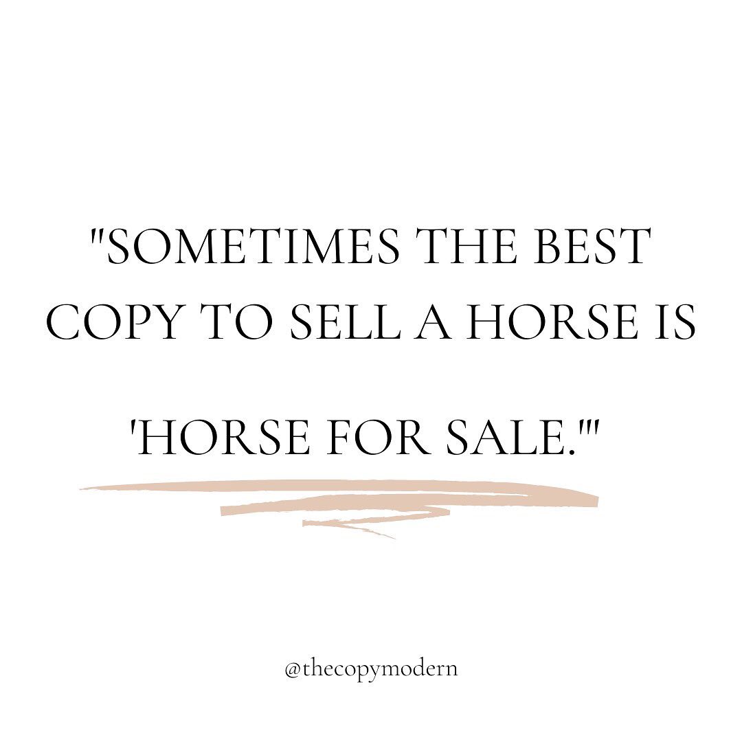 😉 Advice from copywriter Jay Abraham. He understands every marketer’s tendency to get overly creative 🙈 It’s not always this simple, but you get the point!
Want to get better at simplifying your message? I’ll be sharing some tips this week that will seriously transform your writing (or what you think is good writing)… so stay tuned!💥
#copywriter #copywriting #sanantoniocopywriter #sanantoniosmallbusiness #salescopywriter #websitecopywriter #marketingtips #onlinemarketing #copywritingtips #copywritingservice #digitalmarketingtips #marketinghelp #writingtips #smallbusinessmarketing #clearcopywriting #clearcopy