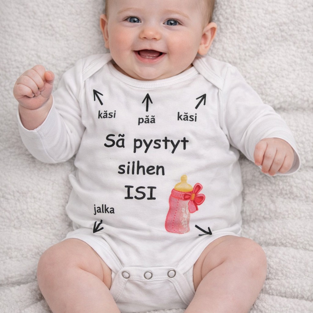 vauvan body "ISI" koko 9M(74-79cm)
#vauva#dtfprinting#9months#lahja#lahjaidea#babyclothing#vauvanvaatteet#puuvilla#jerseys