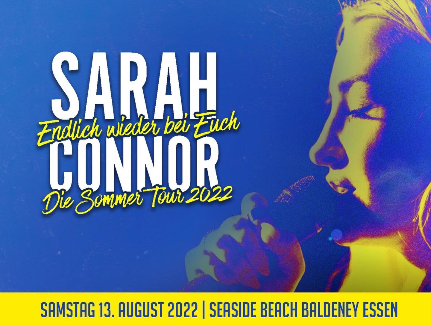 Sarah Connor - Endlich wieder bei Euch - Die Sommer Tour 2022 ☀️
Am 13.08. live im Seaside Beach Baldeney ESSEN | Open Air
#TICKETS
🎫 Tickets gibt es hier 👉 Link in der BIO
#sarahconnor #openair #konzert #concert #essencity #live #music #openairconcert