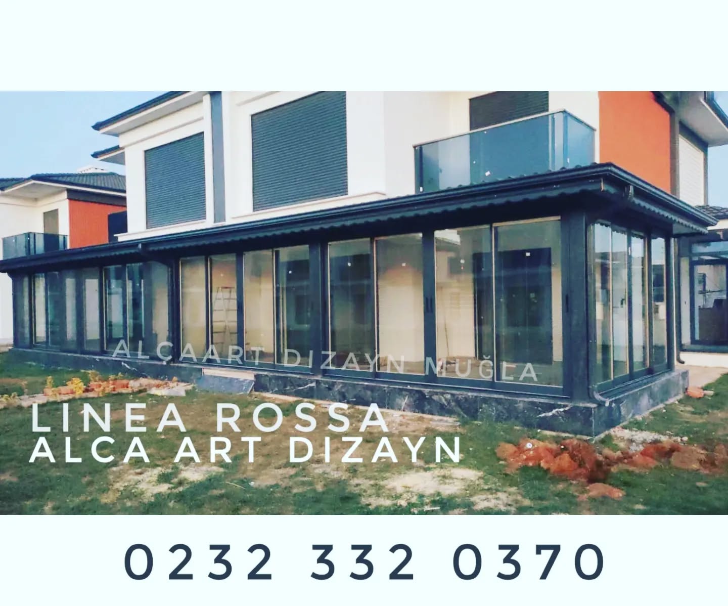 Linea Rossa alüminyum Pencere Kapı sistemleri. Panjur sineklik. AlcaArt Dizayn İzmir