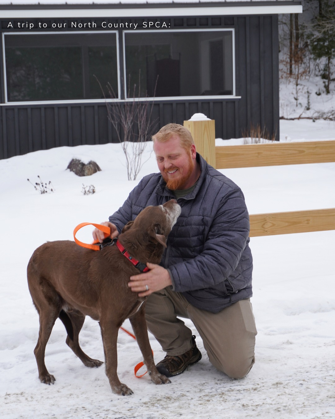 Today we visited our North Country SPCA Adoption Center and met some wonderful dogs who are still waiting on their people: Spain, Alice, and Louie! Please check the SPCA website or call for more information! ☎️ (518) 873-5000
We completed the pavilion earlier this year as a gathering space where families can meet their potential pet for the first time. It also serves as a quieter setting for rabies vaccinations and vet care, so the animals can stay relaxed during appointments.
#spca #adoptdontshop #communitybuild #dogadoption #givingback