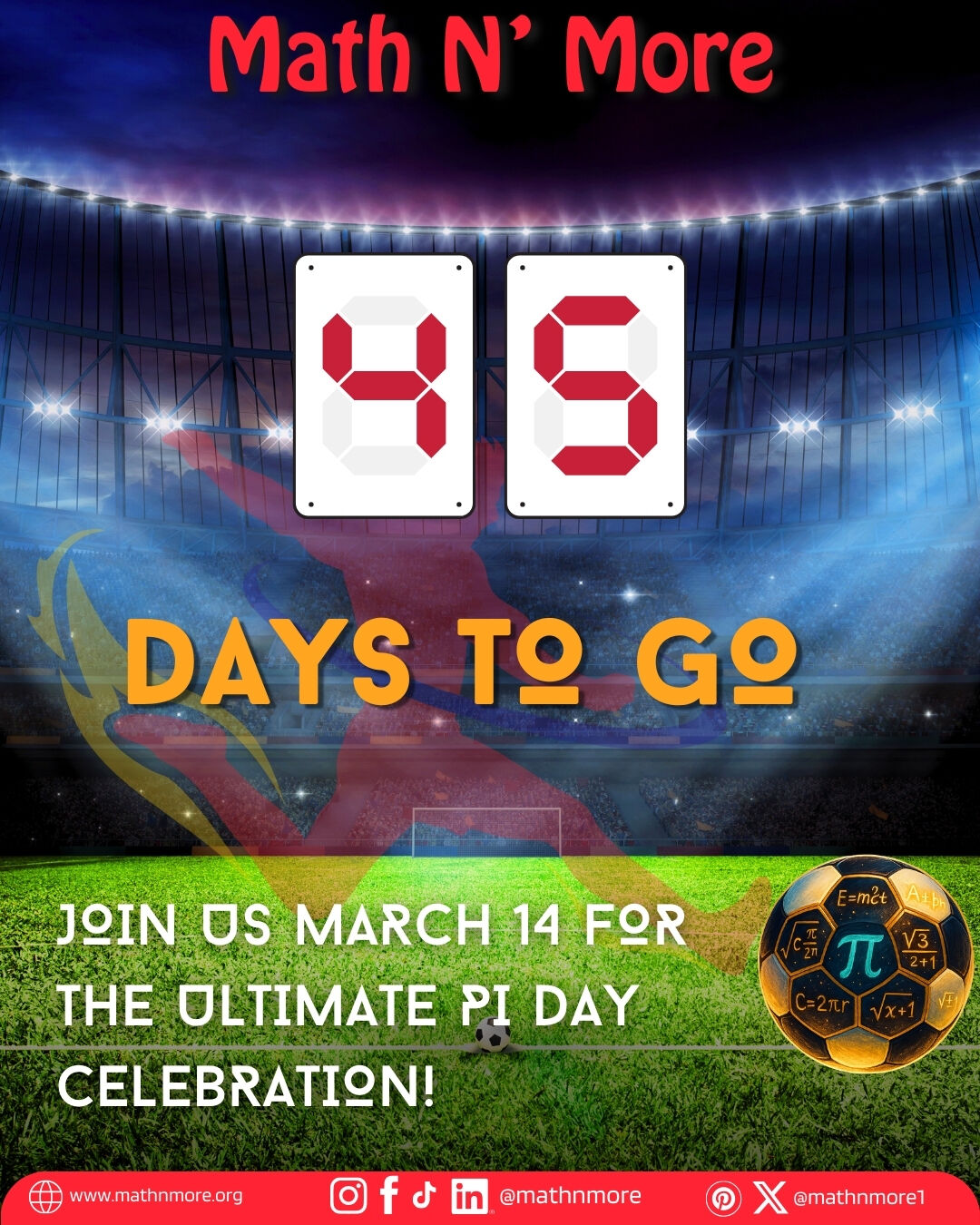 🎉 45 days until Pi Day 2026 🎉
The countdown is on and Atlanta is getting ready. Pi Day is a free community celebration filled with math, games, music, and hands on fun for all ages.
📅 March 14, 2026
📍 MLK Recreation Center
Registration and Pi Day 2026 shirts are available now.
Tap the link in our bio to register and support Pi Day.
Let the countdown continue ➡️
#PiDay2026 #MathNMore #PiDayATL #MathJoy #STEMEducation #CommunityPowered #SummerAcademy