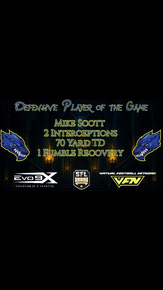 Our @evo9x Week 1 Defensive Player of the Game:
Mike Scott
#25
Cornerback
Have a day, Sir!
#MakeAnImpact #HowlAtTheMoon #LycAngeles #NewMoon #CTN #ChangeTheNarrative #Fortress #Evo9X #Szn26