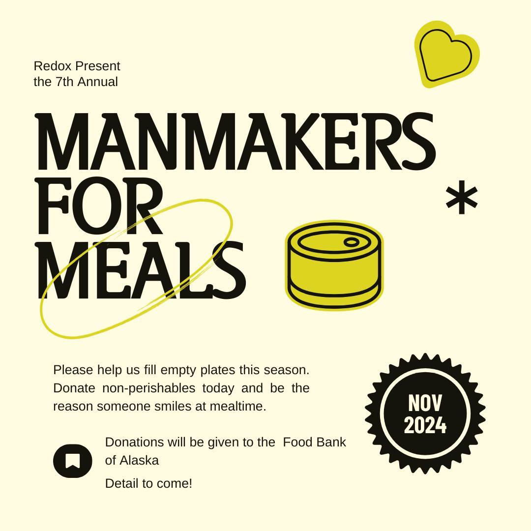 Guess what team!?! It's MAN MAKER SEASON!!! We'll be collecting donations for the @foodbankofalaska from Nov.15th - Dec.6th. The more food you donate the more work the coaches have to complete! Check your inbox for details on eligible items.