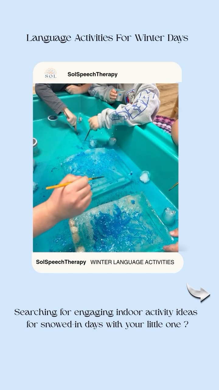 Make the most of winter days with interactive language activities that support speech and communication goals.
Perfect for staying inside! ❄️
What are some of your favorite indoor winter activities? 👇
.
.
.
.
.
.
.
.
#SLPSofInstagram #SLPclinic #SpeechTherapy #EarlyIntervention #Ridgefieldparknj