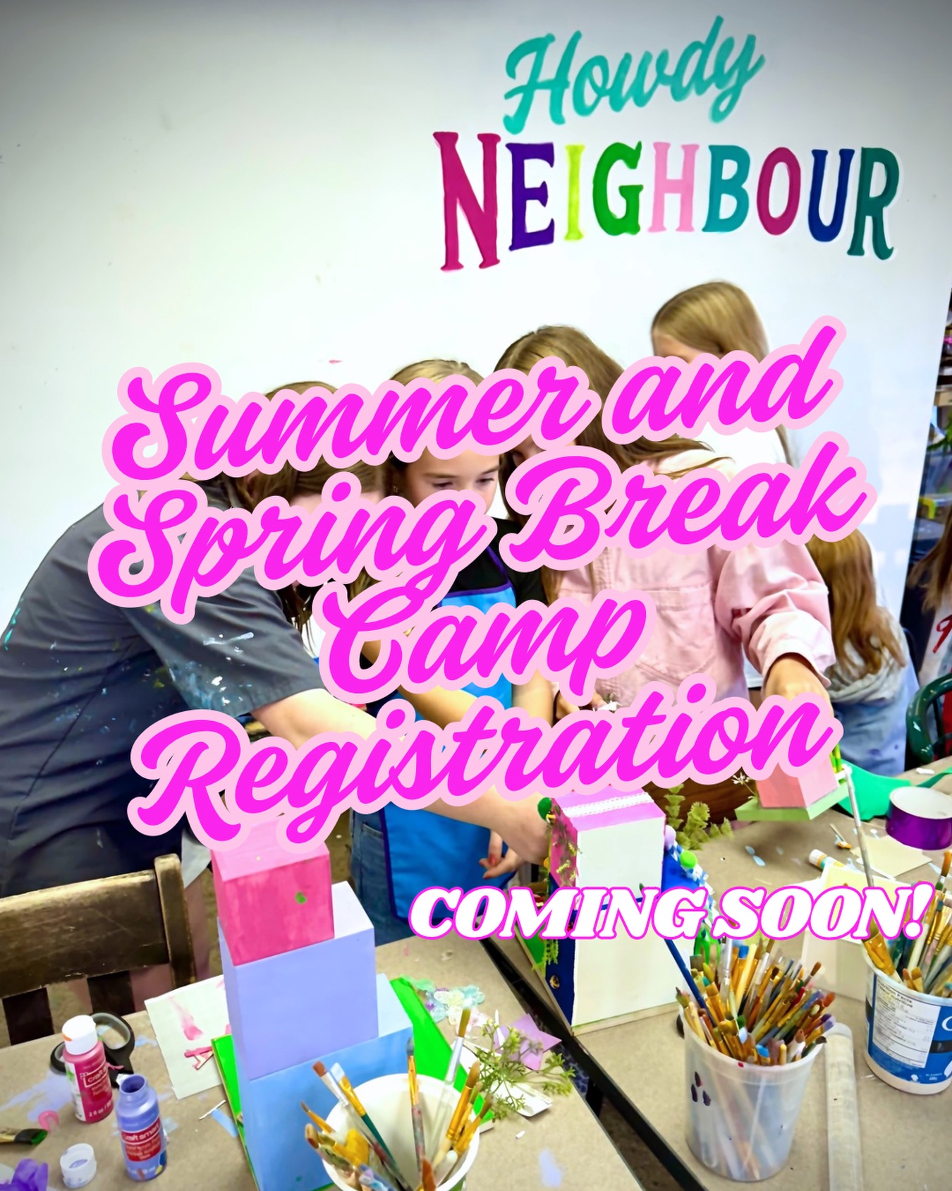 You read it here first!
We’ve got a brand new SPRING BREAK CAMP (Mon-Fri March 30th-April 2nd) coming up! More details coming SOON.
AND get ready to because Summer Camp Registrations will be launching Feb 16th at 10am!