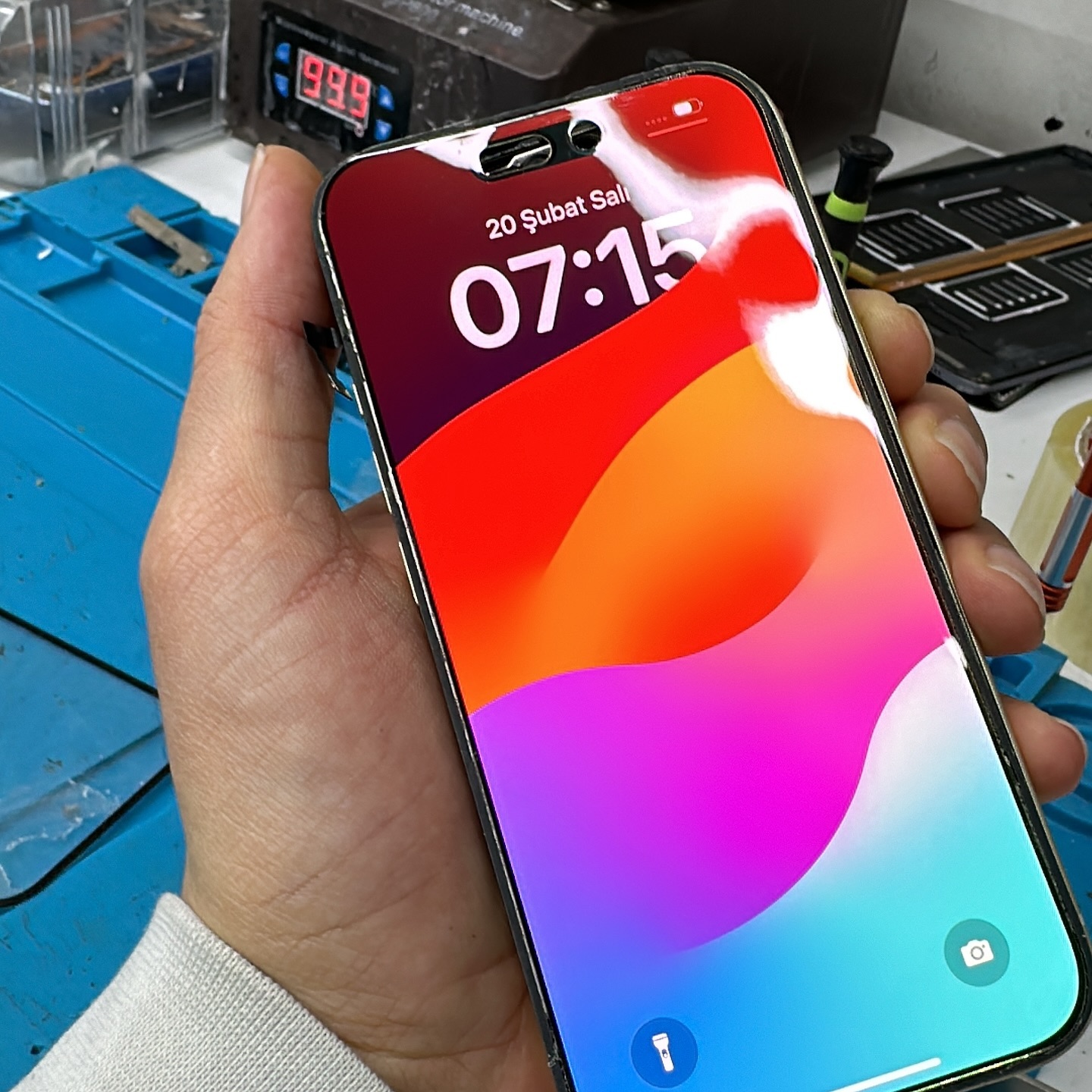 iphone 15 ön lens değişimi
