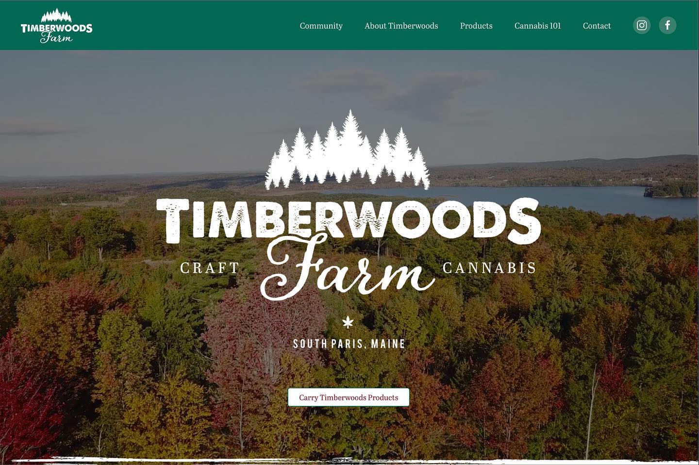 Congratulations to @timberwoods_farm on their new website! It’s been a pleasure working with the Timberwoods team and @bostoncannabisweek to design the site thanks to the wonderful team @cannasiteco for a pixel perfect site build. Thanks to a great team!