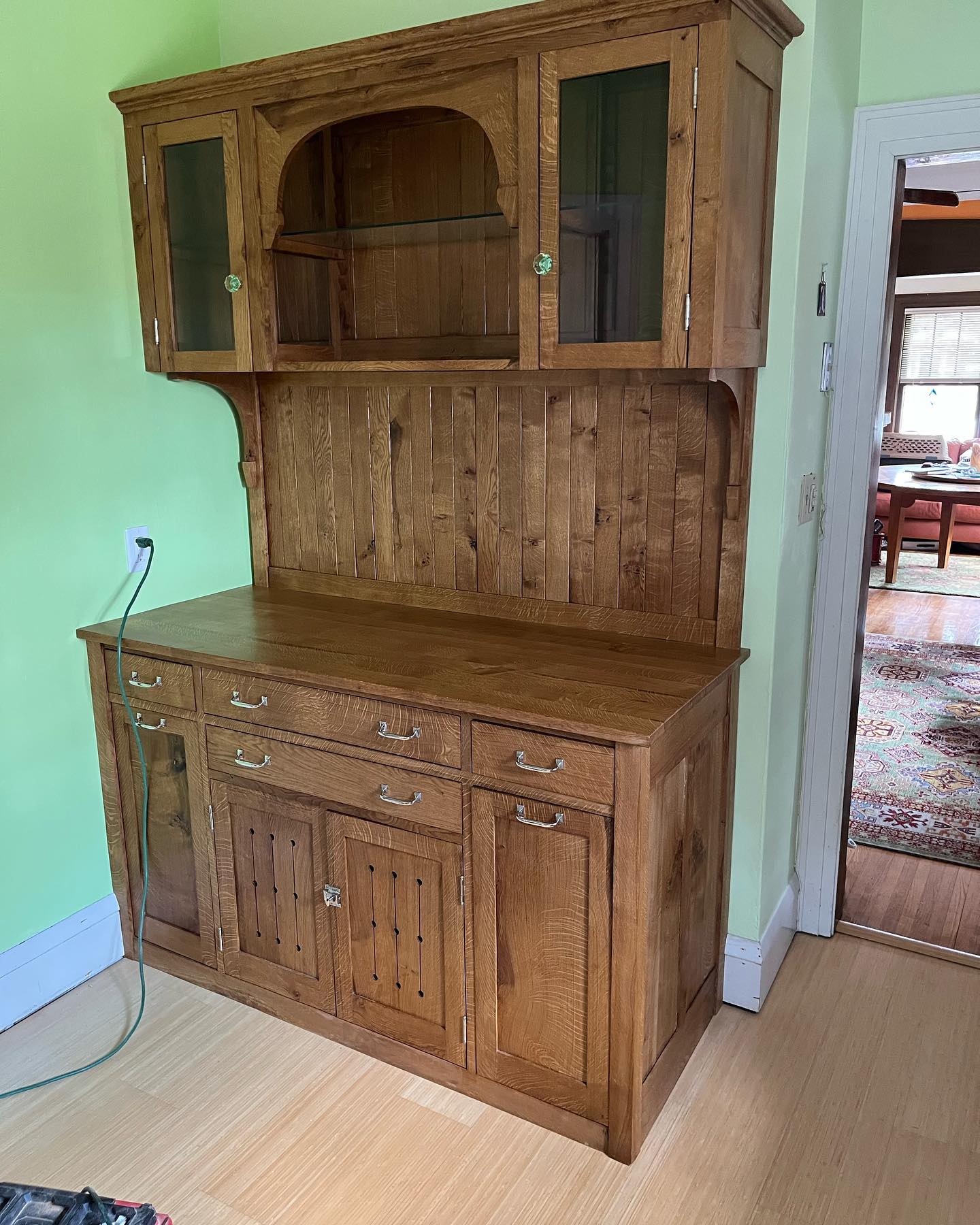 After a long gestation - a white oak from the front yard turned into this