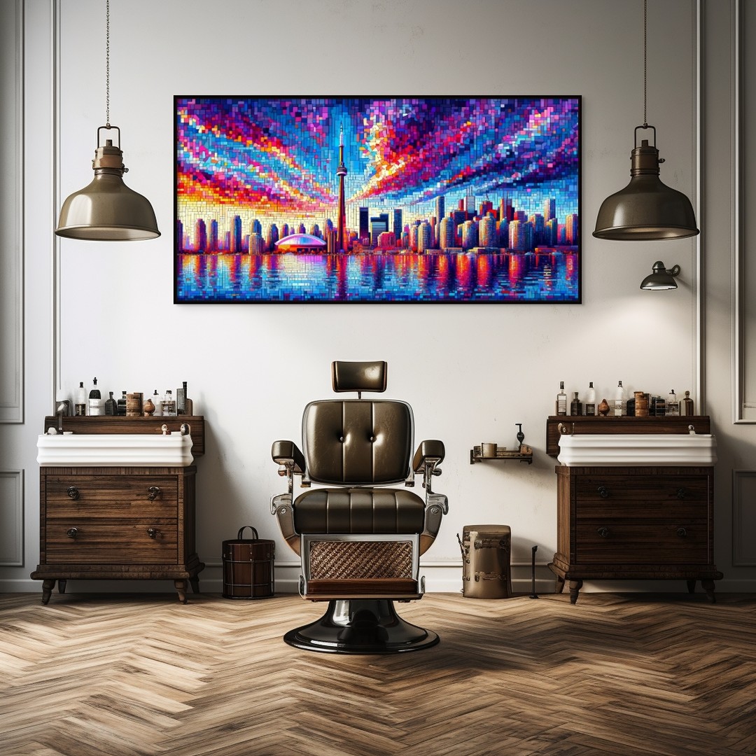 Toronto just got a splash of epic color! 🎨🌆 Check out this vibrant rendition of the city's skyline, where every building, wave, and cloud bursts with life. From the iconic CN Tower standing tall against a mosaic sky to the reflections dancing on Lake Ontario, this artwork captures the electric spirit of Toronto.
This isn’t just a city; it's a canvas, painted with the diverse and dynamic energy that Toronto embodies. Whether you're a local or a visitor, this view will make you fall in love with the 6ix all over again.
Maple Mosaic Designs
City in Colour: Toronto, Ontario
Digital artwork, Giclée printed on Canvas
Variable sizes offered
Choice of floating frame
2024
Available on our website. Link in bio.
#TorontoArt #Toronto #Ontario #Canada #DigitalArt #DigitalArtist #CanadianArtist #CityscapeColor #CNtowerGlow #MosaicSkyline #VividToronto #UrbanCanvas #SkylineLove #TorontoViews #LakeOntario #DowntownTO #ArtisticCity #ExploreToronto #TorontoLife #The6ix 🌇🔥