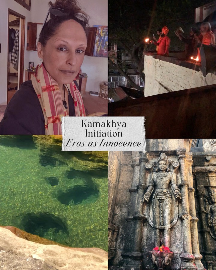Here are some words as I am just back from a one week journey, wandering in North East India while touching the land of three North Eastern Indian states and immersing in 6 temples known as Shakti Peethas, vibrating the higher frequency of the Sacred Feminine, where in ancient days different body’s parts of the Goddess Sati fell.
Kamakhya Temple, considered as the most potent Shakti Peetha, symbolizing the Divine Union of the Feminine and Masculine, is located in the Indian State of Assam. It is the sacred site where Her womb fell. In the inner sanctum, Her yoni, marked in stones, is covered by a sacred veil, anointed and moistened by an underground stream of sacred water symbolizing the nurturing and life-giving force of Creation/Love.
Water, the most Yin element.
Water as the nurturing and holding amniotic fluid we all come from,
Intra-uterine period at the root of our deepest stored trauma
Meandering in the water of our subconscious mind,
Revealed in the stream of our dreams
In the realm of the Dark Feminine.
Water as the element of ablutions and baptism for the rebirth of a new version of who we are.
The Three Sensual waters associated with the Yoni in Taoism, associated with desire which is also one core quality of the beautiful Goddess Kamakhya, embodying the supreme Feminine energy, sensuality and creation.
Red is the color of the Bleeding Goddess, revered by Her devotees, tantric practitioners, bright and deep blood red clothes remembering our menstrual red waters, the only blood not originated by violence but springing out of Love creating Life, birthing each of us with a tender and unconditional Love imprinting in our bones that we belong to this life and are loved in each moment.
The night before my last visit to Kamakhya, I was raptured by a spontaneous spinal wave of Eros, undulating as the Serpent.
In 2027, a group of women will be walking on this sacred site. Contact me if you wish for more details, contact me or subscribe to my mailing list or my channel.
#femininewisdom #wombwisdom #somatichealing #sacredfeminine #womenempowerment