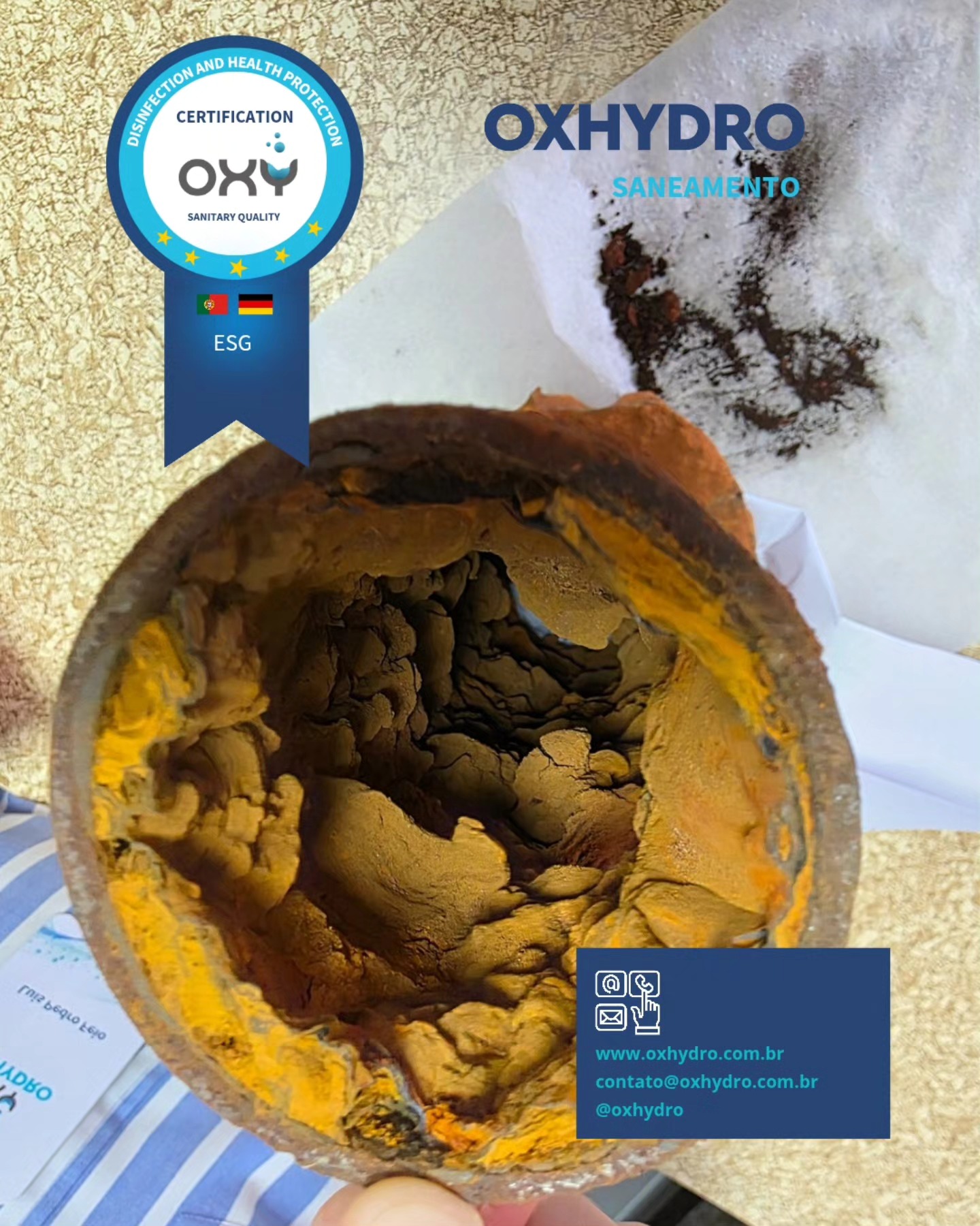 ✨ Não às Incrustações nas Tubulações com OXHYDRO! ✨
Você já se deparou com a água com cor, odor ou sabor estranhos? 🤢 Ou pior, percebeu que as placas de incrustação estão se soltando e danificando toda a rede de tubulações? Esse é um problema sério que afeta a qualidade da água e a infraestrutura! 😱
Na Oxhydro, nós sabemos exatamente como evitar que suas tubulações cheguem a esse ponto crítico! 🚫
Nossa solução avançada não só previne a formação dessas incrustações, mantendo sua água pura e cristalina, como também vai além!
Mesmo em casos drásticos de incrustação, nossa tecnologia atua ativamente na recuperação da rede, auxiliando na remoção e limpeza, e prolongando a vida útil de todo o sistema.
🚀 É a inovação trabalhando para a sua tranquilidade!
Quer saber como podemos proteger suas tubulações e garantir a melhor qualidade de água?
Fale com nossos especialistas e descubra a solução ideal para você!
.
.
.
.
.
.
.
.
.
#Oxhydro #TubulacoesLimpo #FimDasIncrustacoes #AguaPura #QualidadeDaAgua #Saneamento #TecnologiaAvancada #ManutencaoPreventiva #RecuperacaoDeRede #SemOdor #SemSabor #SemCor #Inovacao #AguaDeQualidade #ProtecaoDeTubulacoes
@mms.495@danuel_jr @marcelofurtado11 @mayramucha @luispedrofeio @rolimp.rp @paulodopradorp @andradenilton @repaugusto @rilongo23 @maristelahurtado @alfredoblumenau @joseroberto.engenheiro @tadeusob @guga.barretos @psicanalistacarlosalberto @carlos_alencastre @vidotticharlesaguiar @geotecsan @marinashu @marcocosta944