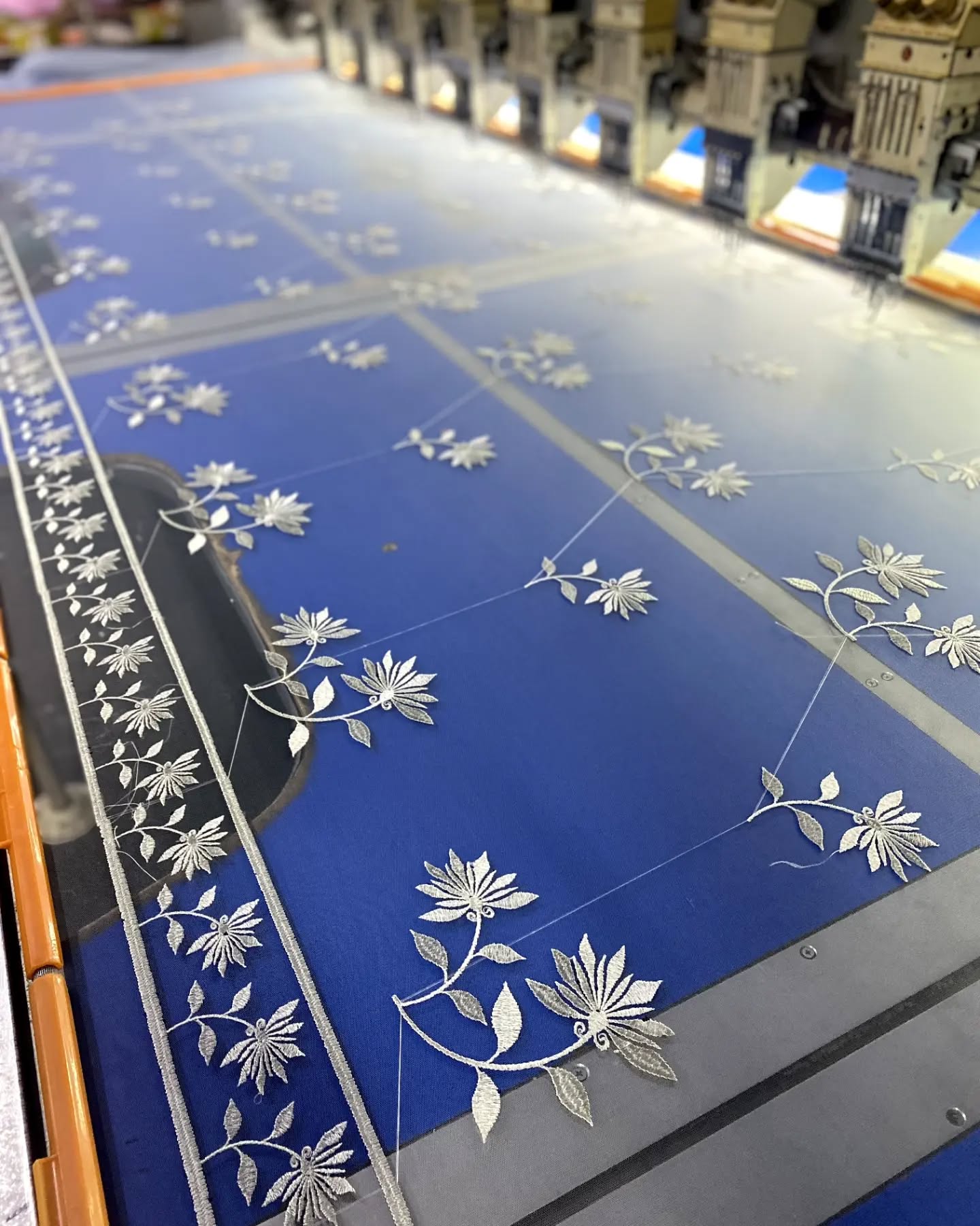 Floral Embroidery Net Fabric 👗 #embroidery #design #dresses #dressmaterial #womenclothing