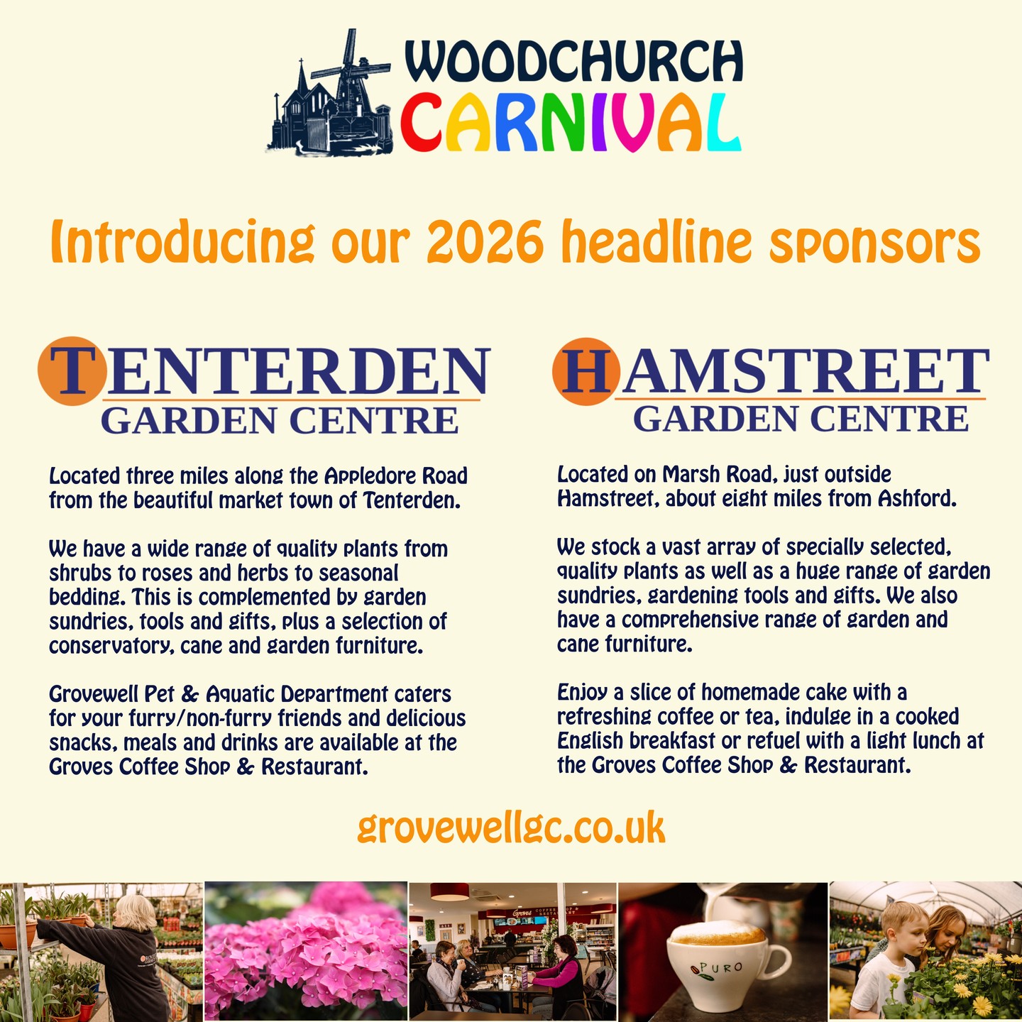 We're delighted to announce our headline sponsors for 2026: Tenterden and Hamstreet Garden Centres. As your local, family-run garden centres, they have everything you could possibly need to get your garden shipshape! Thank you so much @tenterdengardencentre and @hamstreetgc
