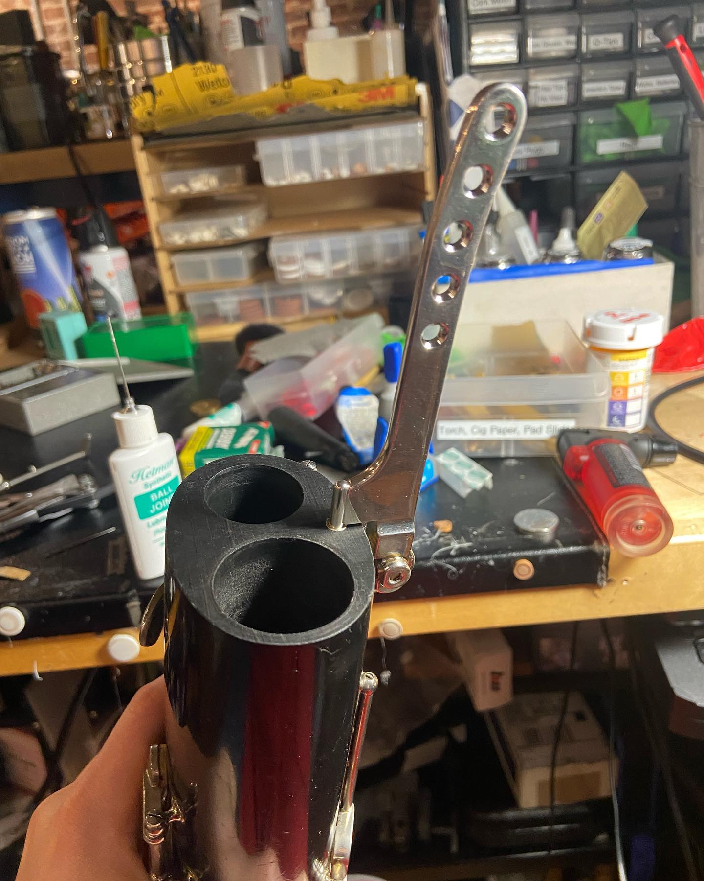 Balance hanger install #bassoon #woodwind #woodwinds #woodwindrepair