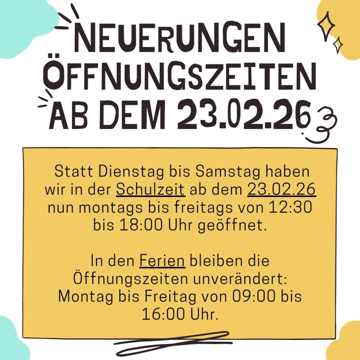 Wir haben schon länger darüber nachgedacht, den Montag auszuweiten, nun setzen wir diesen Schritt um, auch trotz der aktuellen Kürzungen, von denen wir ebenfalls betroffen sind.
Uns ist bewusst, dass die Betreuungssituation für viele Familien zunehmend teurer und herausfordernder wird. Mit der Ausweitung möchten wir Familien entlasten und Kindern sowie Jugendlichen an jedem Schultag einen verlässlichen und angenehmen Aufenthaltsort bieten.
Außerdem bieten wir ab dem 23.02. einen erweiterten Offenen Mittagstisch an: Von Montag bis Donnerstag können die Kinder auf dem Abenteuerspielplatz ein frisch gekochtes Mittagessen genießen. Am Freitag bringt jeder sein eigenes Vesper mit und wir vespern gemeinsam! 🥪
#abenteuerspielplatz #stuttgart #vaihingen