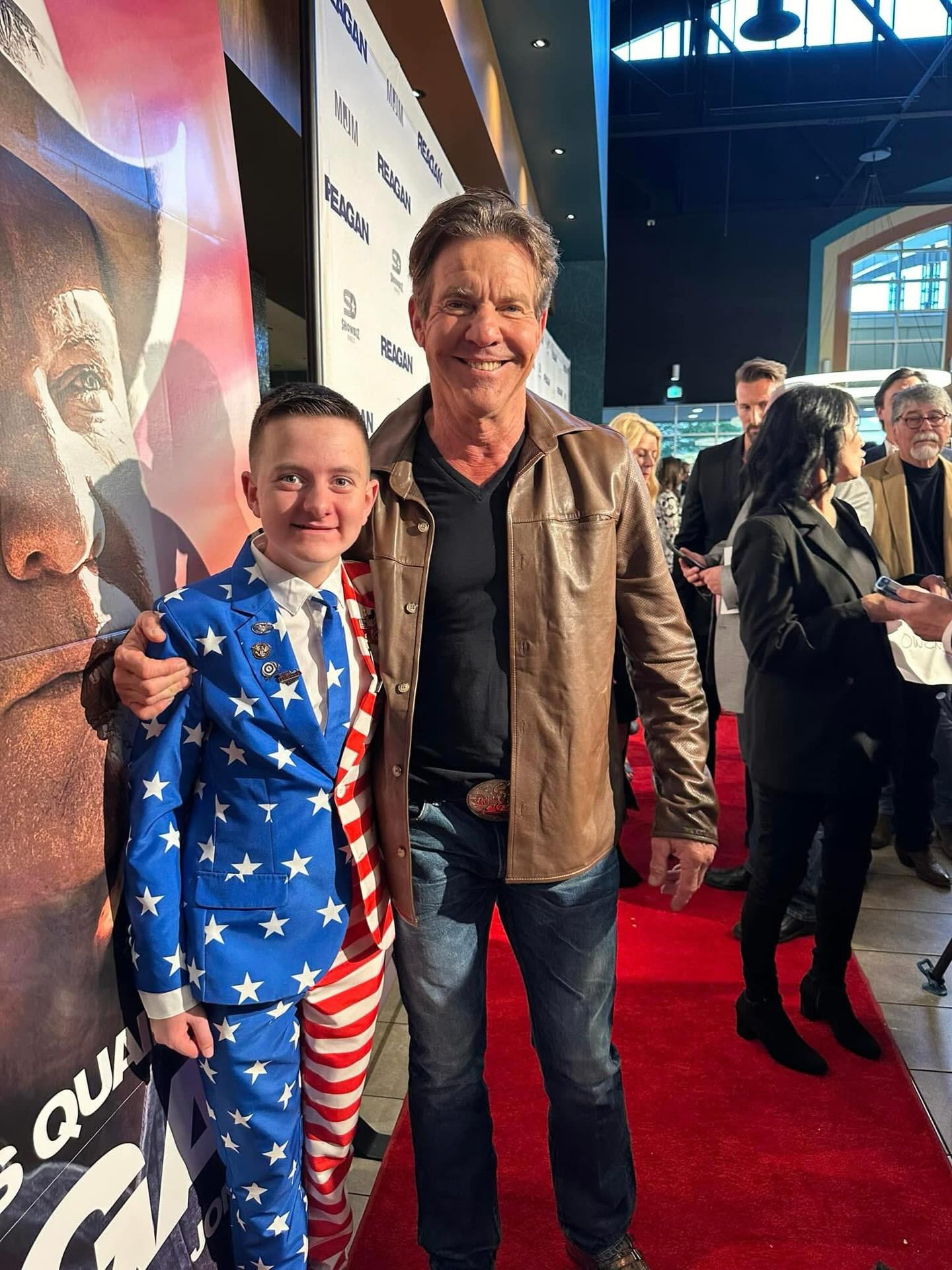 Watching The Reagan Movie since I was at the Movie Premiere with “Ronald Reagan” AKA Dennis Quaid and with the movie cast on The Dr. Phil Primetime Show a year and a half ago! It’s crazy I haven’t watched it since, but I never got the DVD until my Aunt Tammy got it for me for Christmas! My favorite movie (Along with Coal Miner’s Daughter)!!!!