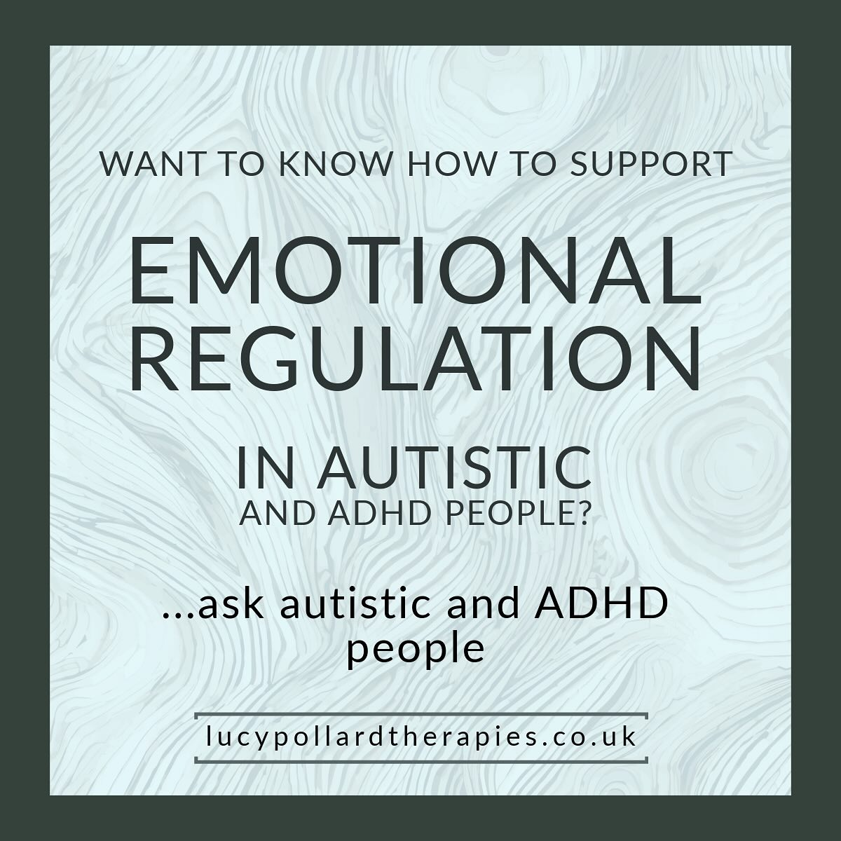Want to help support emotional regulation in autistic and ADHD people? Ask autistic and ADHD people…
That’s exactly what a recent study by Pavlopoulou Et al (2025) did. There was so much to appreciate in this neurodiversity affirming study, but I want to highlight this as a major finding:
✨Emotional dysregulation was often a reaction to overwhelming or stressful environments, not a personal deficit✨
See the slides for more, or the comments for a full reference.
Lucy Pollard Therapies
