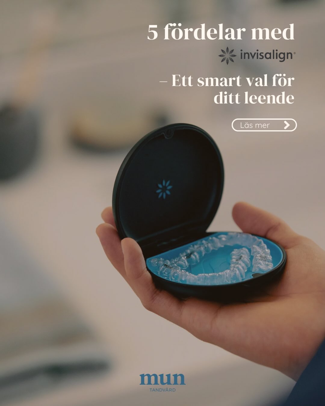 ✨ 5 fördelar med Invisalign ✨
Ett smart och diskret val för dig som vill korrigera ditt leende på ett diskret och modernt sätt.
Kampanj hos Mun Tandvård ❤️
Under januari & februari erbjuder vi kostnadsfri Invisalign-konsultation.
➡️ Swipa och upptäck om Invisalign är rätt för just dig.
📍 Boka din tid idag – begränsat antal platser.
#muntandvård #invisalign #gratiskonsultation #leendemedomsorg #tandvårdmedkänsla