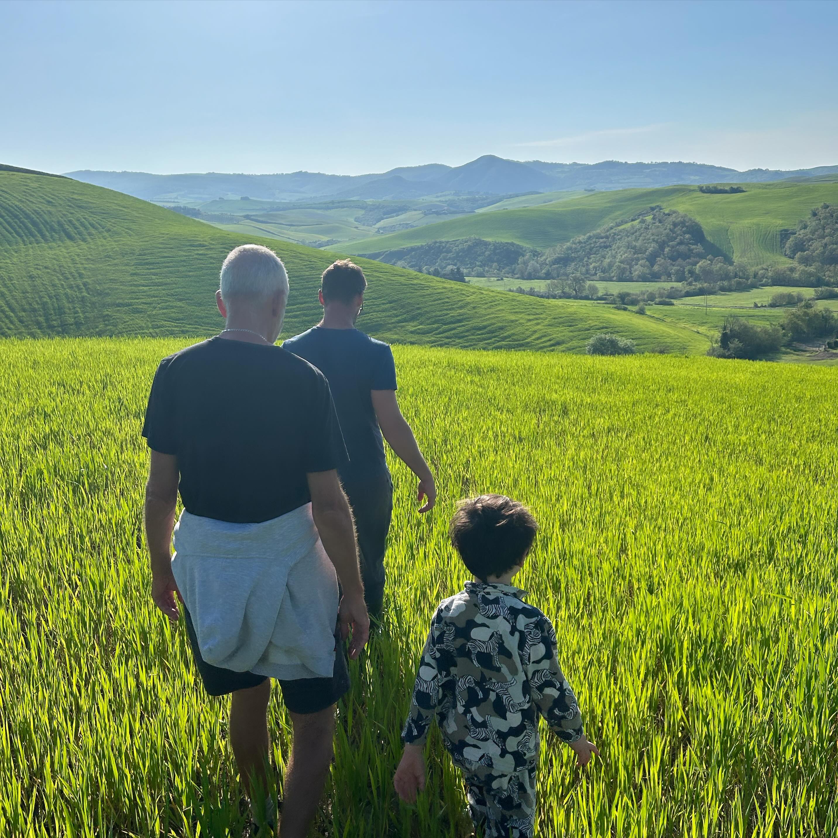 Morning stroll up the hill behind the villa before breakfast. The view from up here is breathtaking!