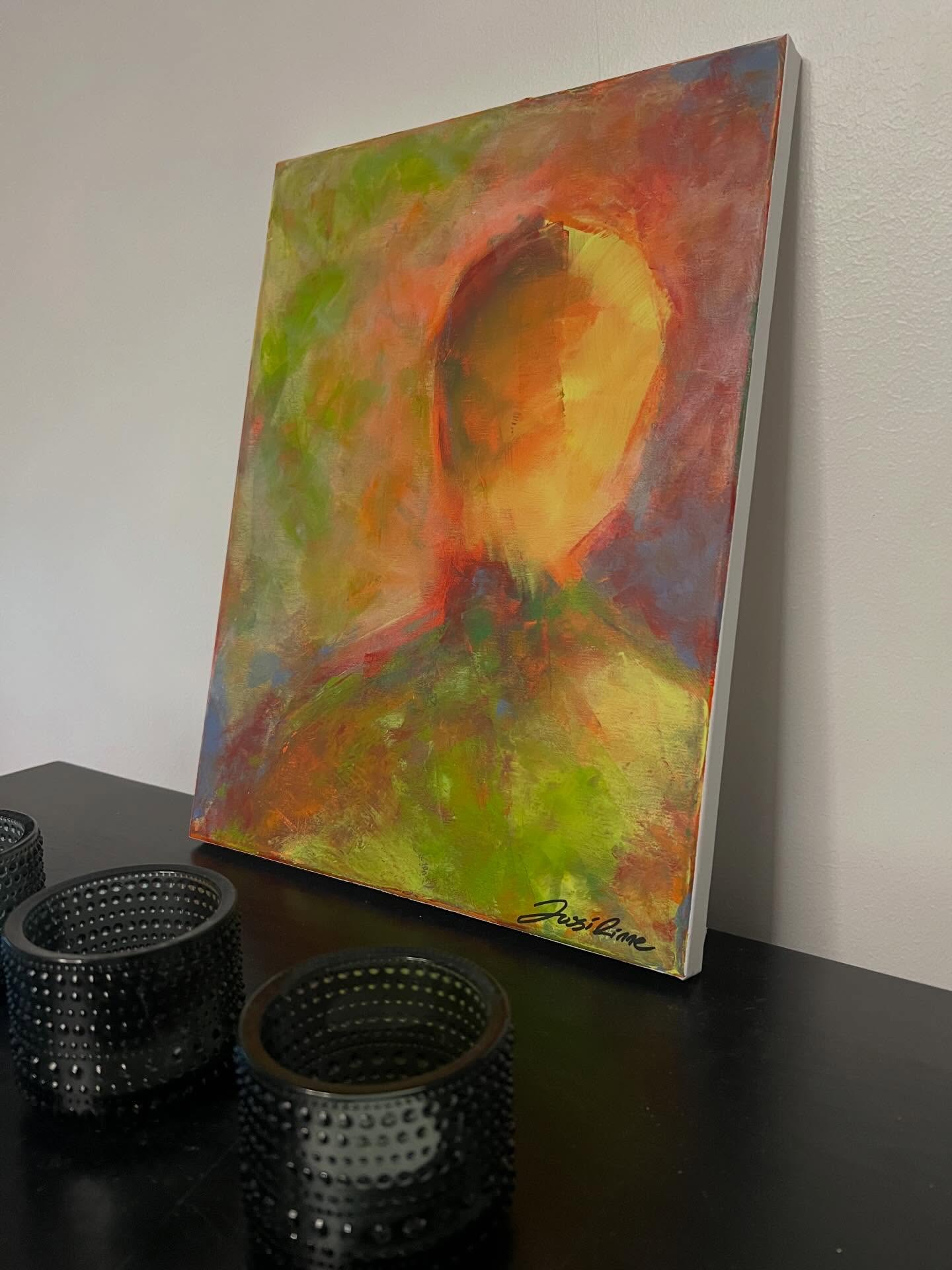 ’Silent Emotions’ teos valmistui viime vuoden lopulla vauhdilla, kun maalailin poitsun kanssa. Flow tila oli loistava ja tää vaan tuli hetkessä sellaiseksi mikä omaa silmää miellytti.
Viime viikolla ehdin vihdoin lisätä teoksen @taiko.art verkkokauppaan ja viikonloppuna se meni sitten yhtä vauhdikkaasti kaupaksi kuin miten valmistuikin 😊
#taikoart #kodinsisustaminen #taidettamyytävänä #taidettakotiin #maalaustaide
