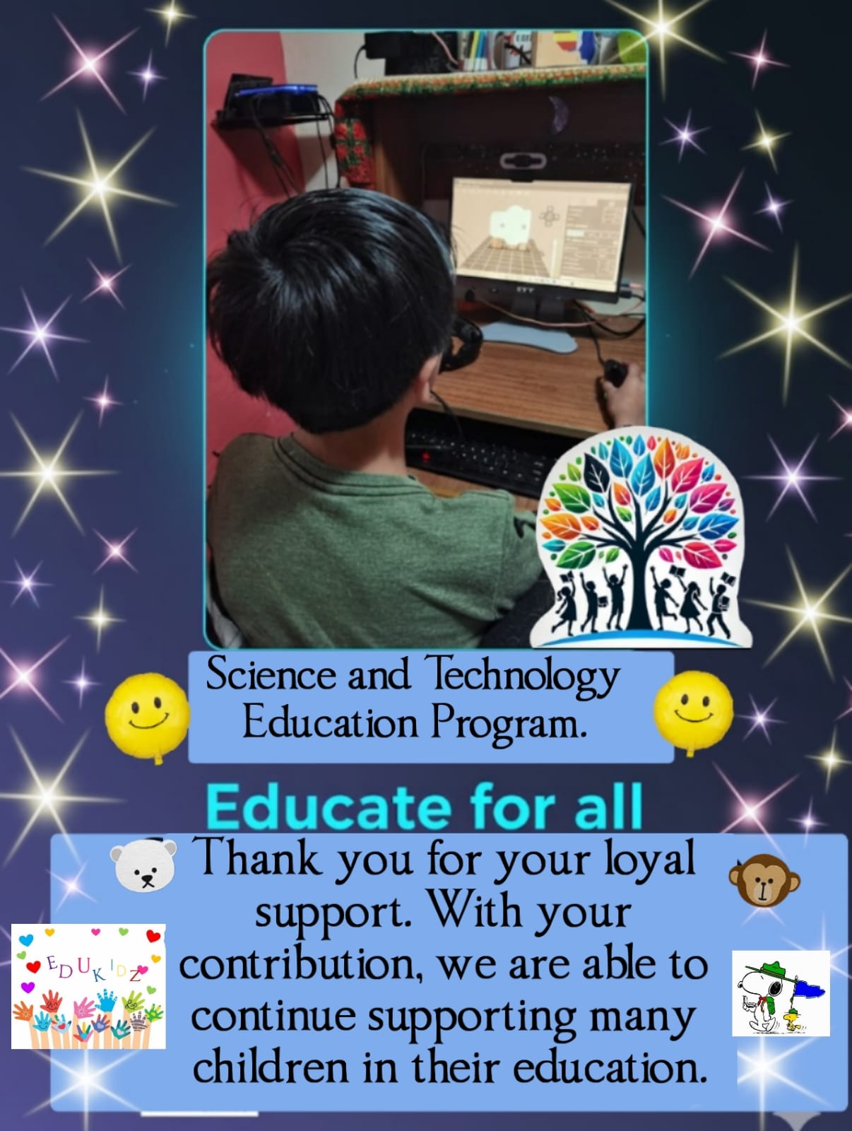 Por que ayudar con el corazón a todos los niños en su educación es la esencia de cada misión. Vamos abriendo nuevos programa de ayuda.
Gracias por tu apoyo. Ellos nos necesitan