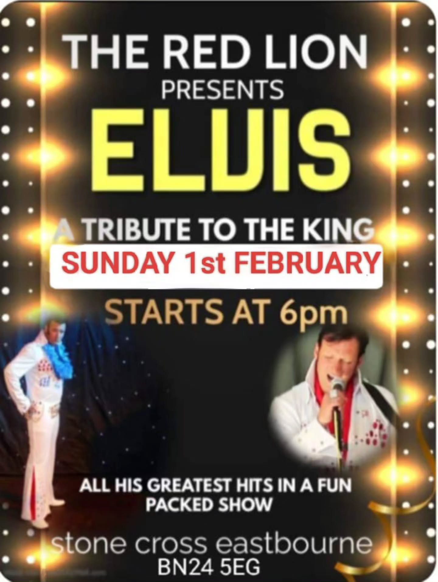 Elvis Presley tribute 💃🏼 Sunday 1st February from 6pm!
Why not to try our delicious Sunday Roast while enjoying tribute to the King 🤩
#livemusic #sunday #sundayfunday #sundaylivemusic #sundayroast