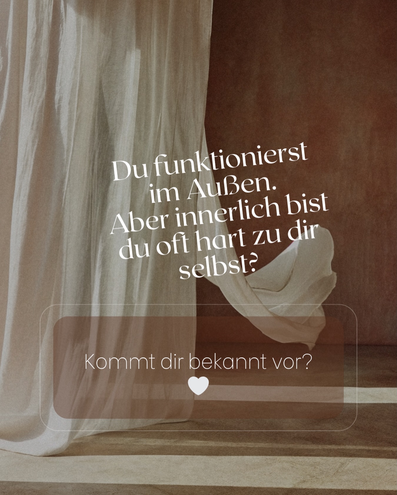 Ich entwickle gerade mein Online-Programm „Selbstwert & Selbstliebe - Dein inneres Kind als Schlüssel 🔑“.
👉 Dafür brauche ich deine Perspektive und Unterstützung. Eine kurze Umfrage (5 Minuten), die mir hilft, das Programm wirklich passend zu gestalten.
🎁 Unter allen TeilnehmerInnen verlose ich einen kostenlosen Platz im Programm.
👉Kommentiere „Umfrage“
oder nutze den Link in der Bio.