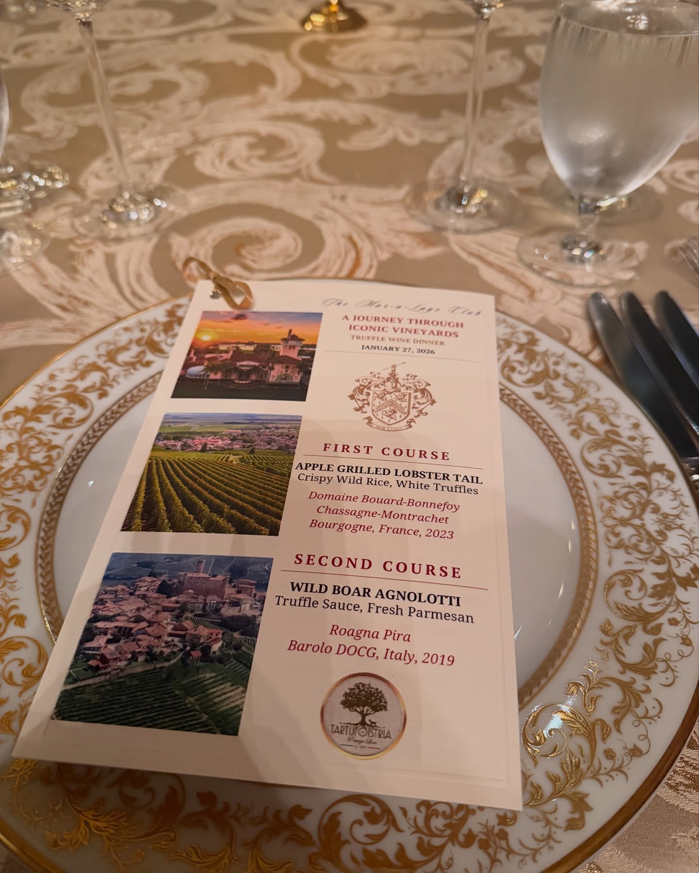 Truffle dinner proud sponsor inside @themaralagoclub #trufflediner#truffles#donaldjtrump#melaniatrump#