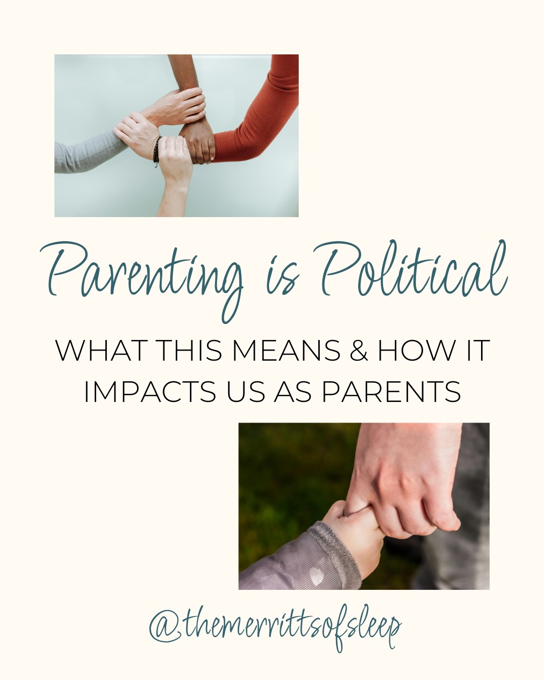 Check out Slides 6 & 7 for tips for parents 🫶🏻
If you value raising kind and empathetic humans and modelling to your kids what it means to be a good person, welcome here at @themerrittsofsleep. I want us to support each other, because this conscious parenting work is hard.
The reality is that parenting is political, because politics are part of every part of our life. We live in places with governments that make decisions about our lives and with cultural messages about who is more or less worthwhile in their inherent existence.
I believe there is goodness in humanity. I want to foster that in my home and have that spread far beyond my four walls. I know that is not easy but I want to try, and I hope you’ll join me.
.
.
.
#mom #motherhood #parenting #parents #parentingispolitical