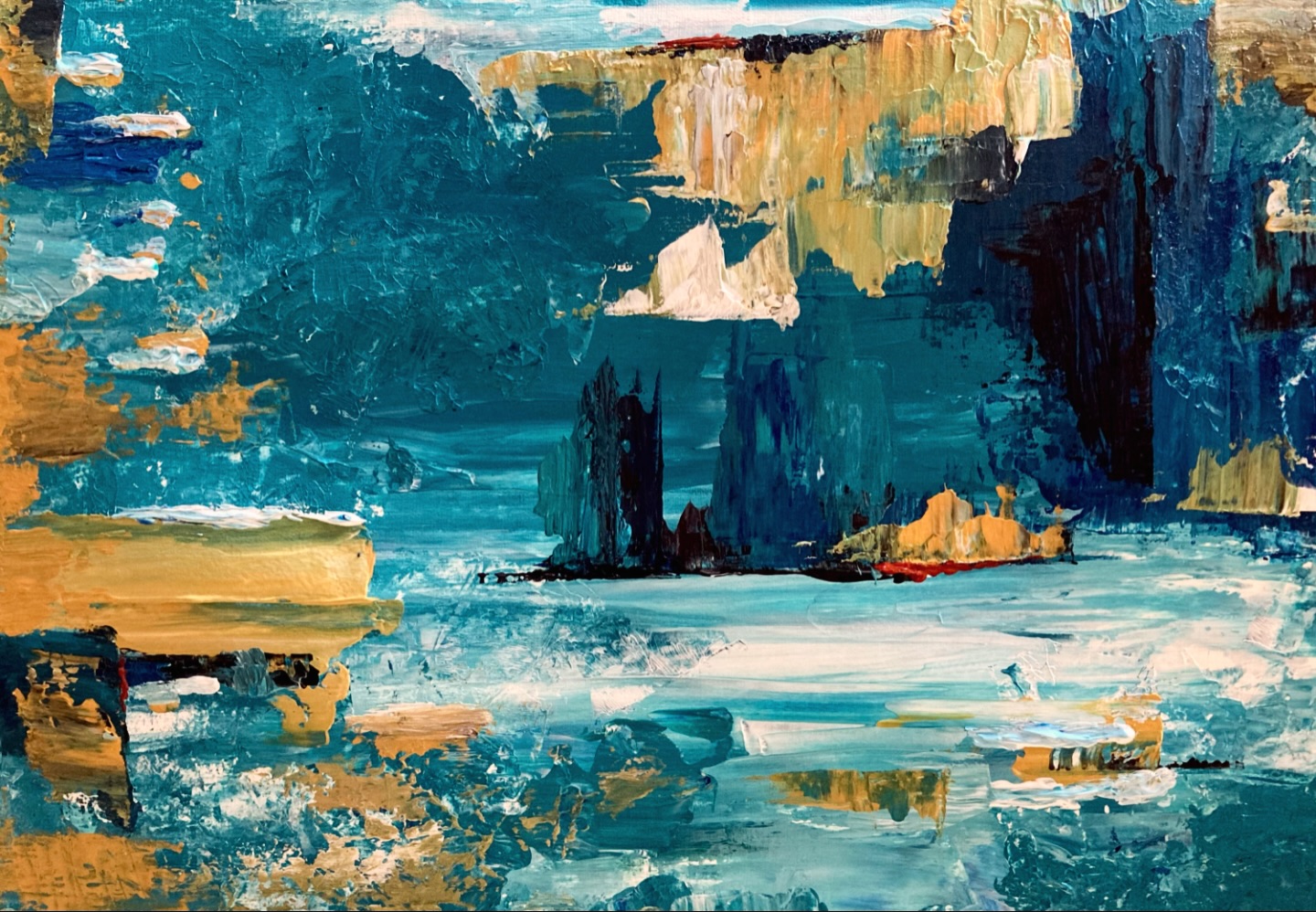 🎨 Abstract Acrylic
What I like most about abstract painting is that it lets me follow the moment. I let the palette knife move, and the image appears as a spontaneous impression.
#abstractart #acrylpainting #abstractacrylic #artwork #painting