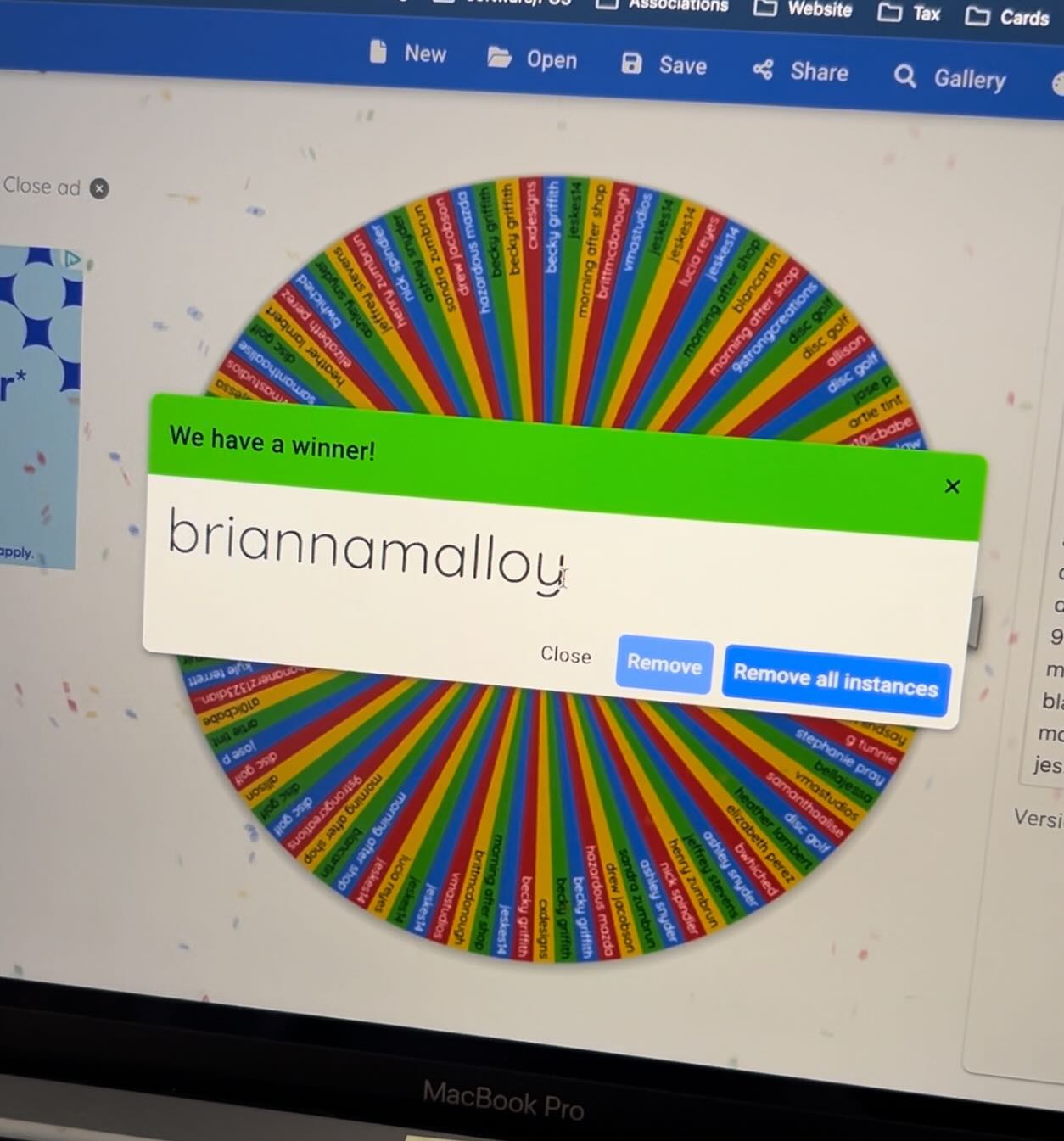 We would like to thank everyone that entered our St. Patrickâs Day giveaway! We put all names on the wheel and gave it a spin. Congrats to @briannamalloy22 for winning our giveaway! đ
Keep following our page for future giveaways! đť